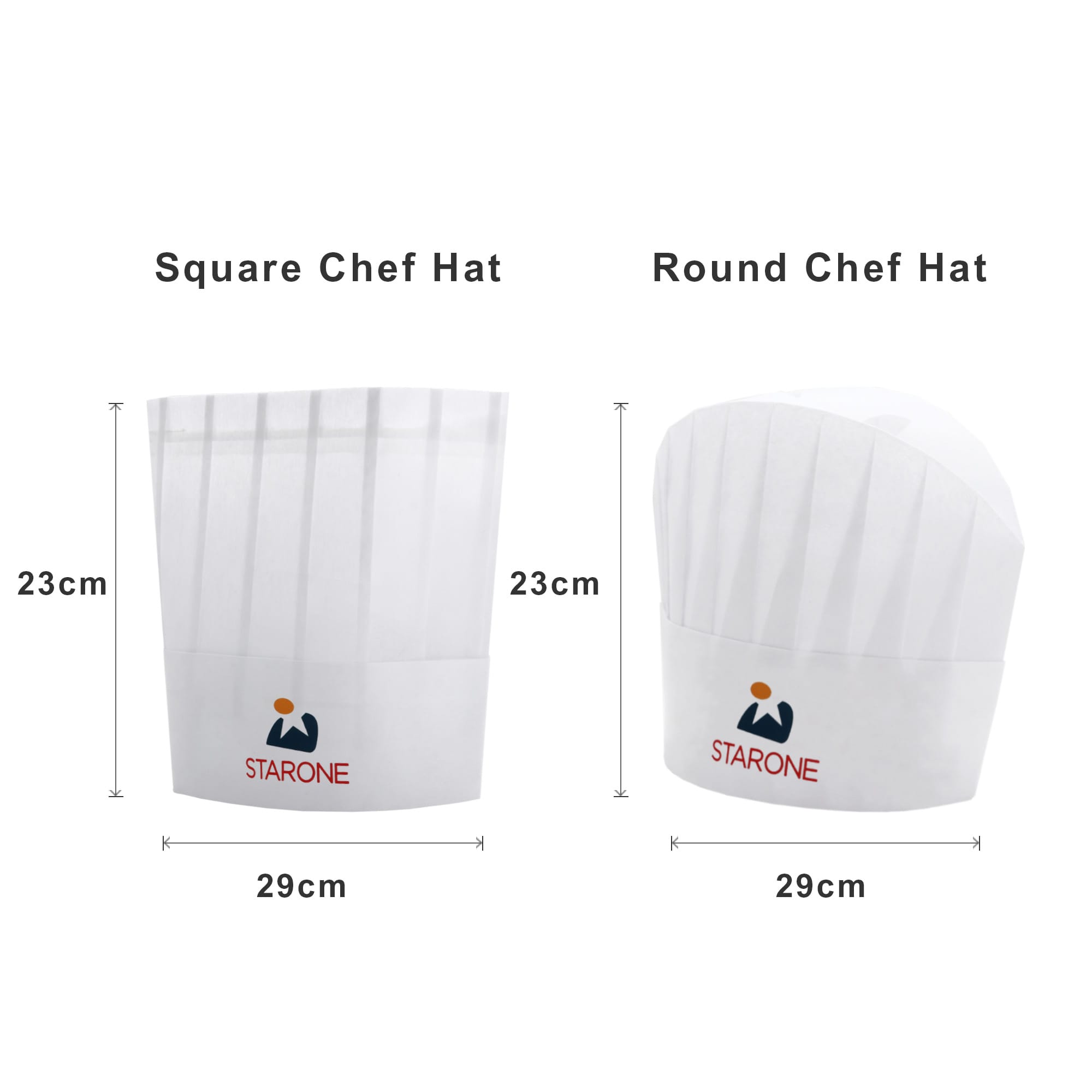 Disposable Non-woven Chef Hat 23cm