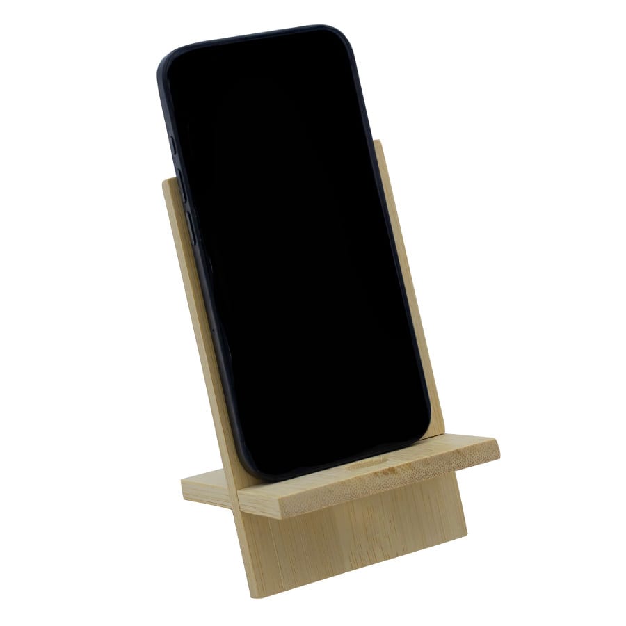 Groove Bamboo Phone Stand