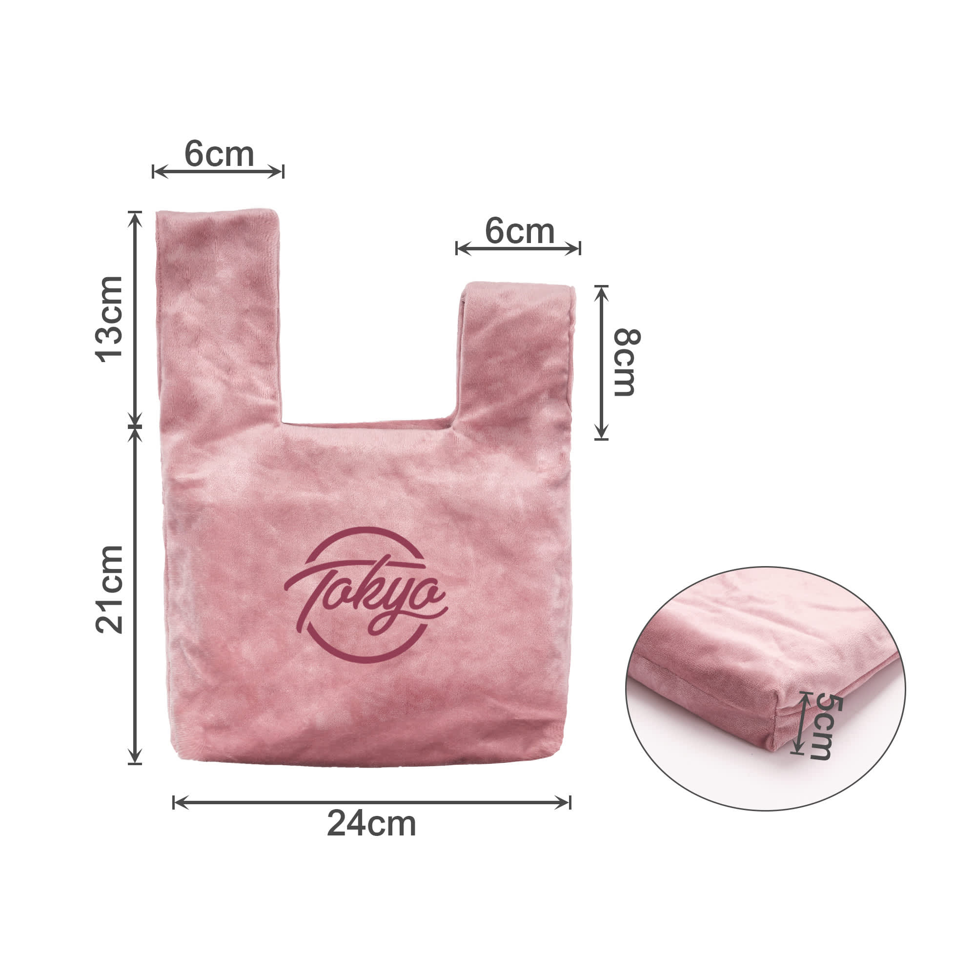 Velvet Knot Wrist Bag