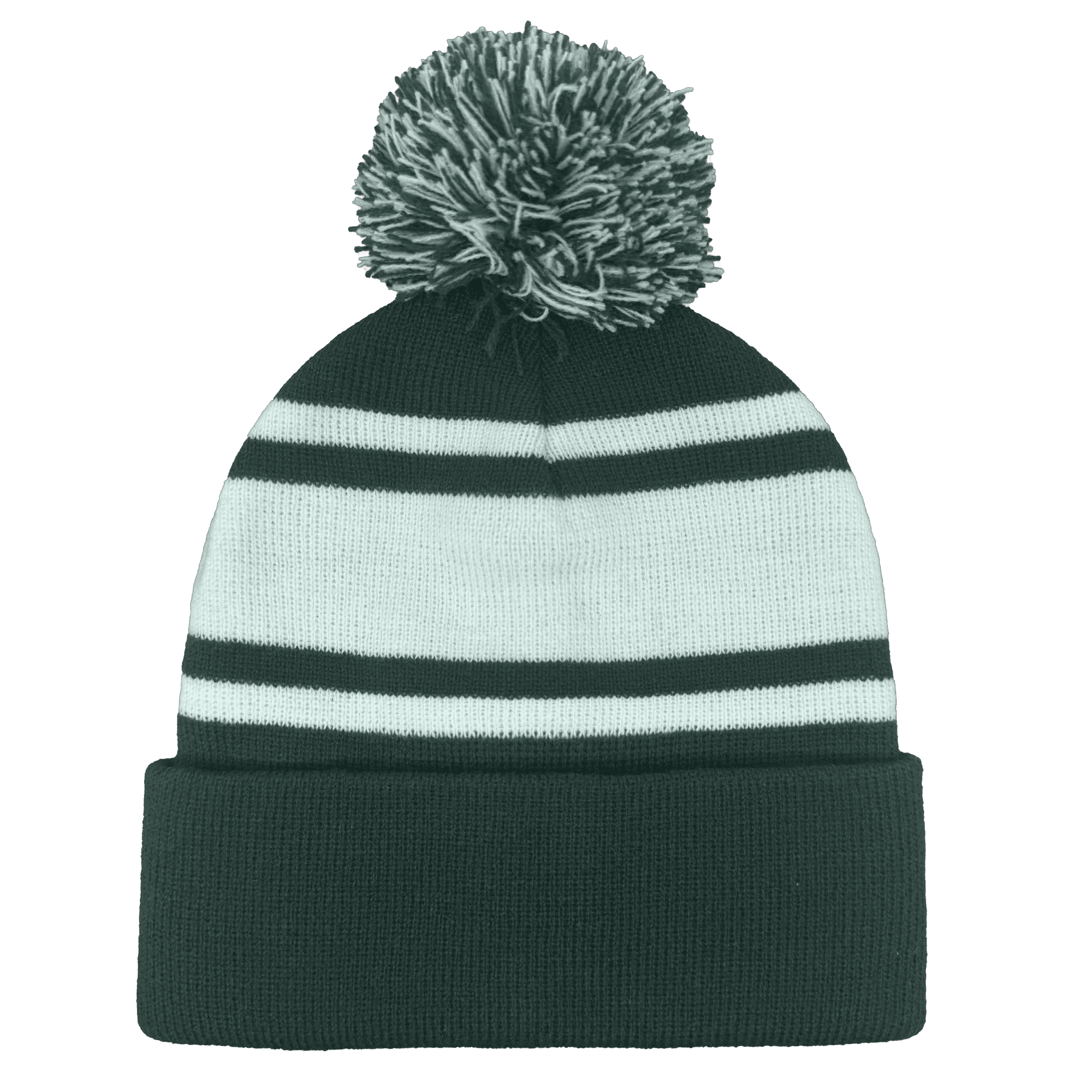 Headwear24 Cuffed Knitted Pom Pom Beanie