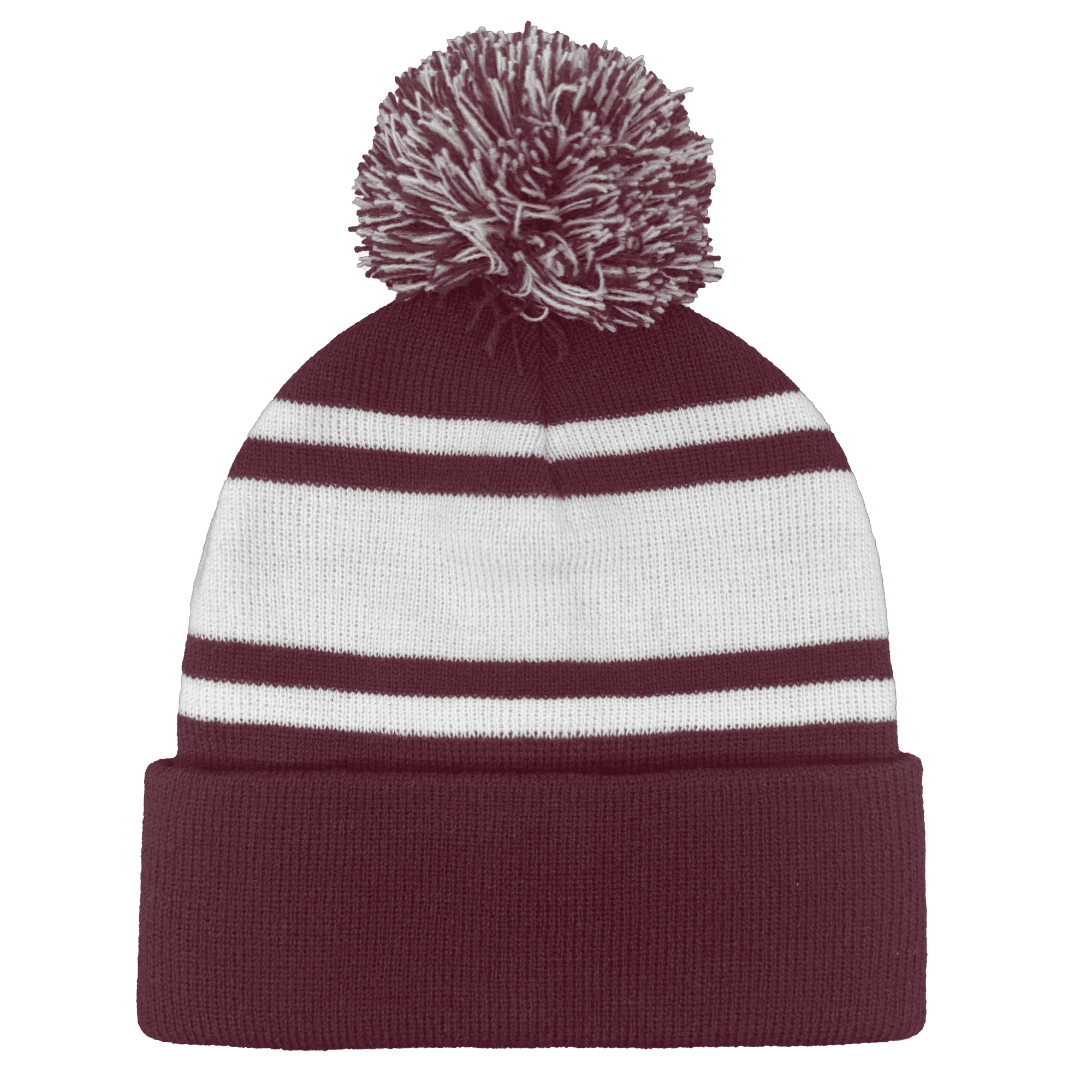 Headwear24 Cuffed Knitted Pom Pom Beanie