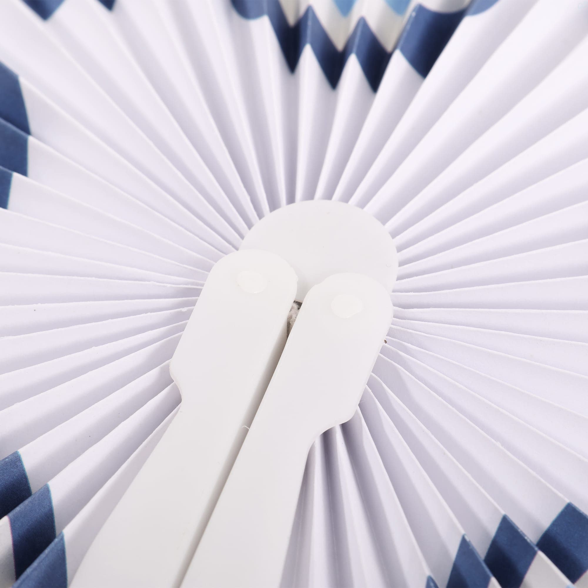 Heart Shape Plastic Handle Paper Fan