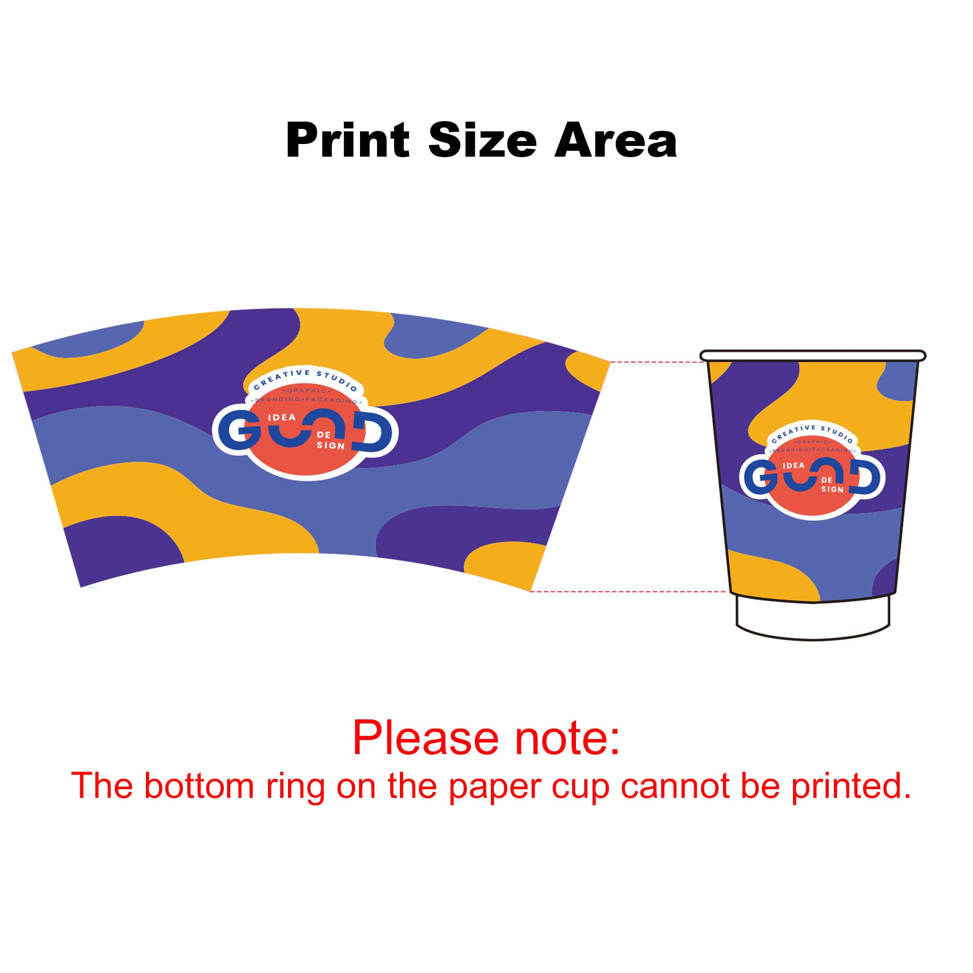 Custom Disposable Double Wall Paper Cups
