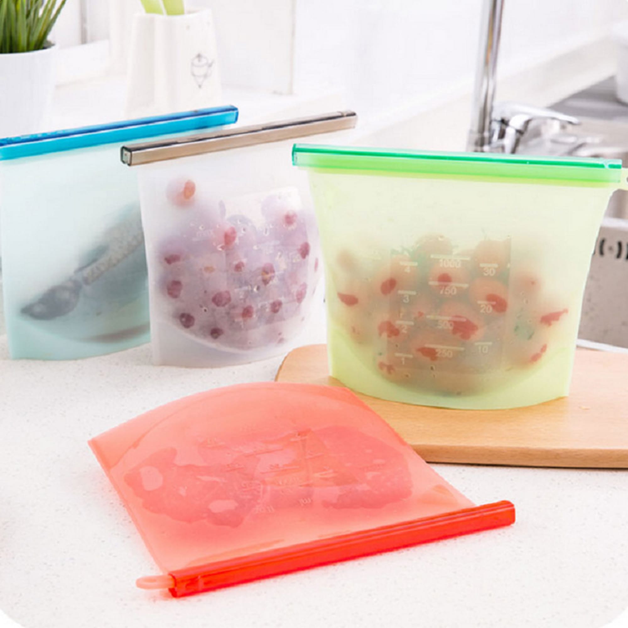 Silicone Reusable Storage Pouch - 1500ML