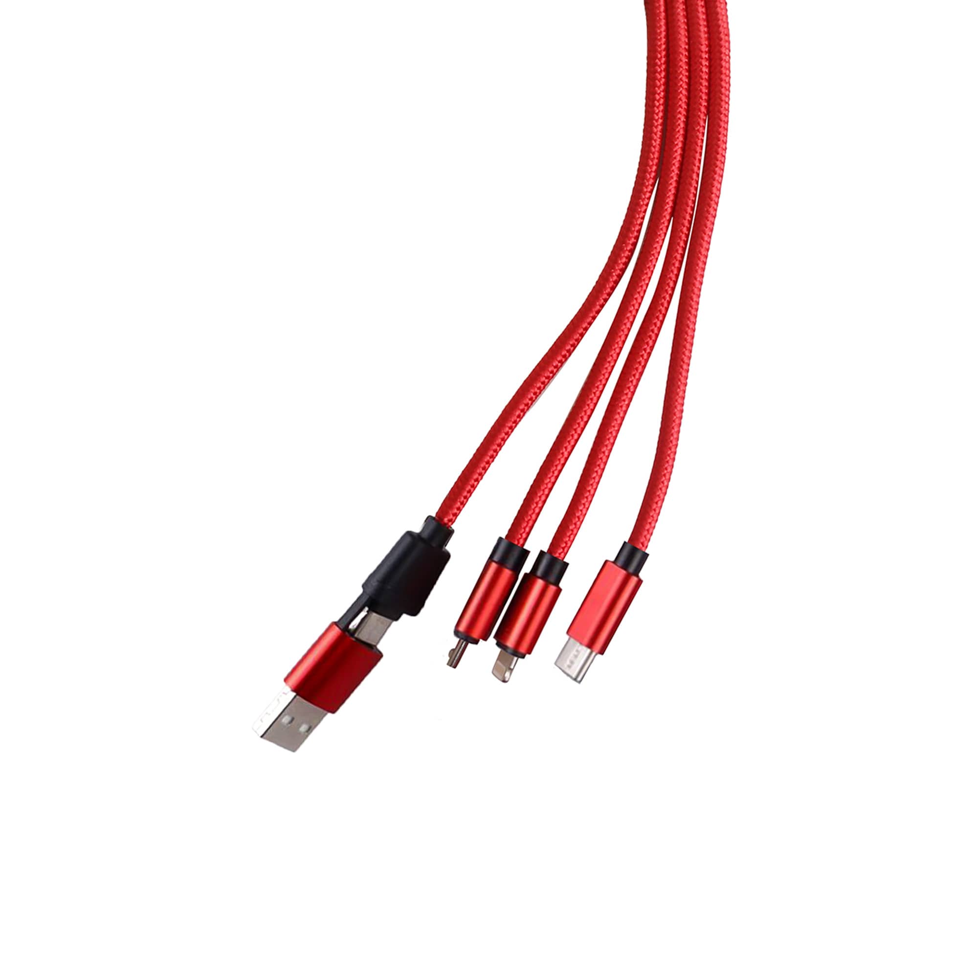 Custom Shape Light Up Charging Cable with Keyring