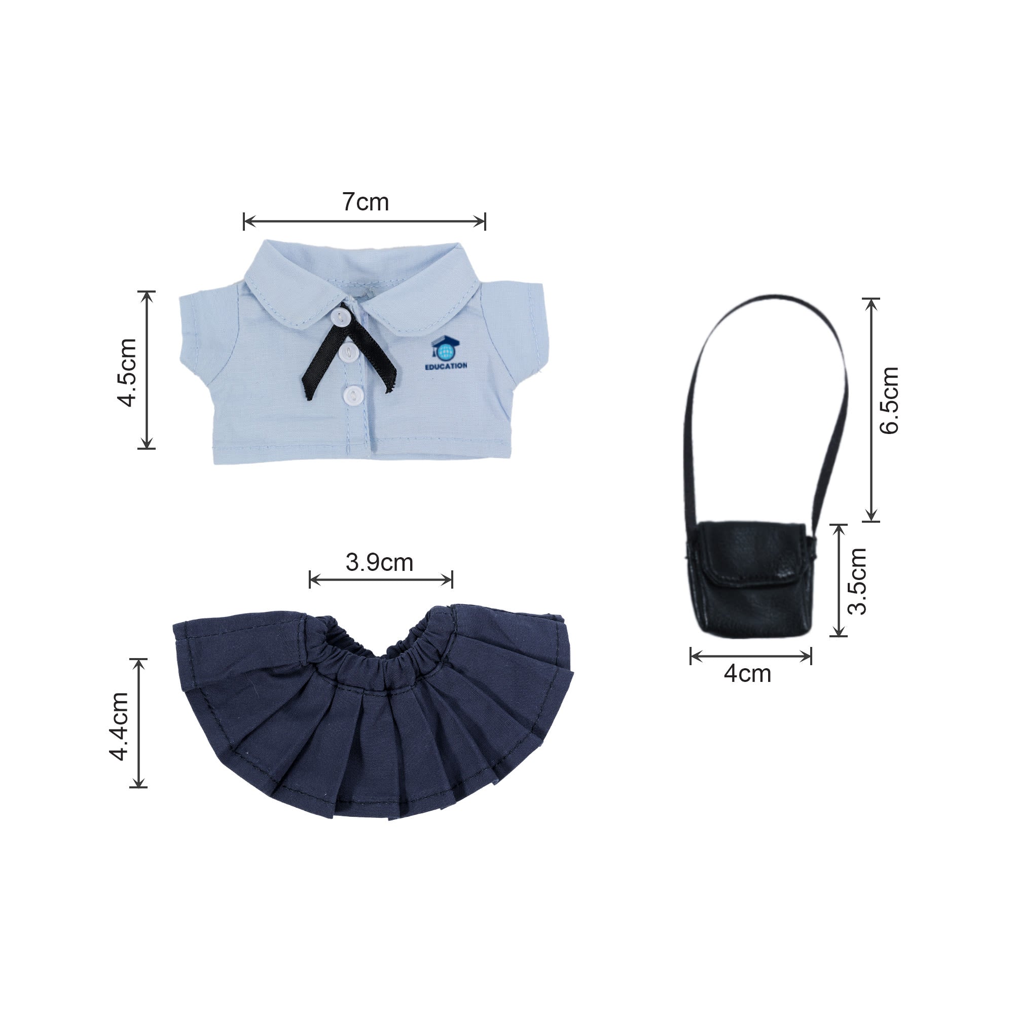 Plush Doll Uniform Set (15–17cm Doll)