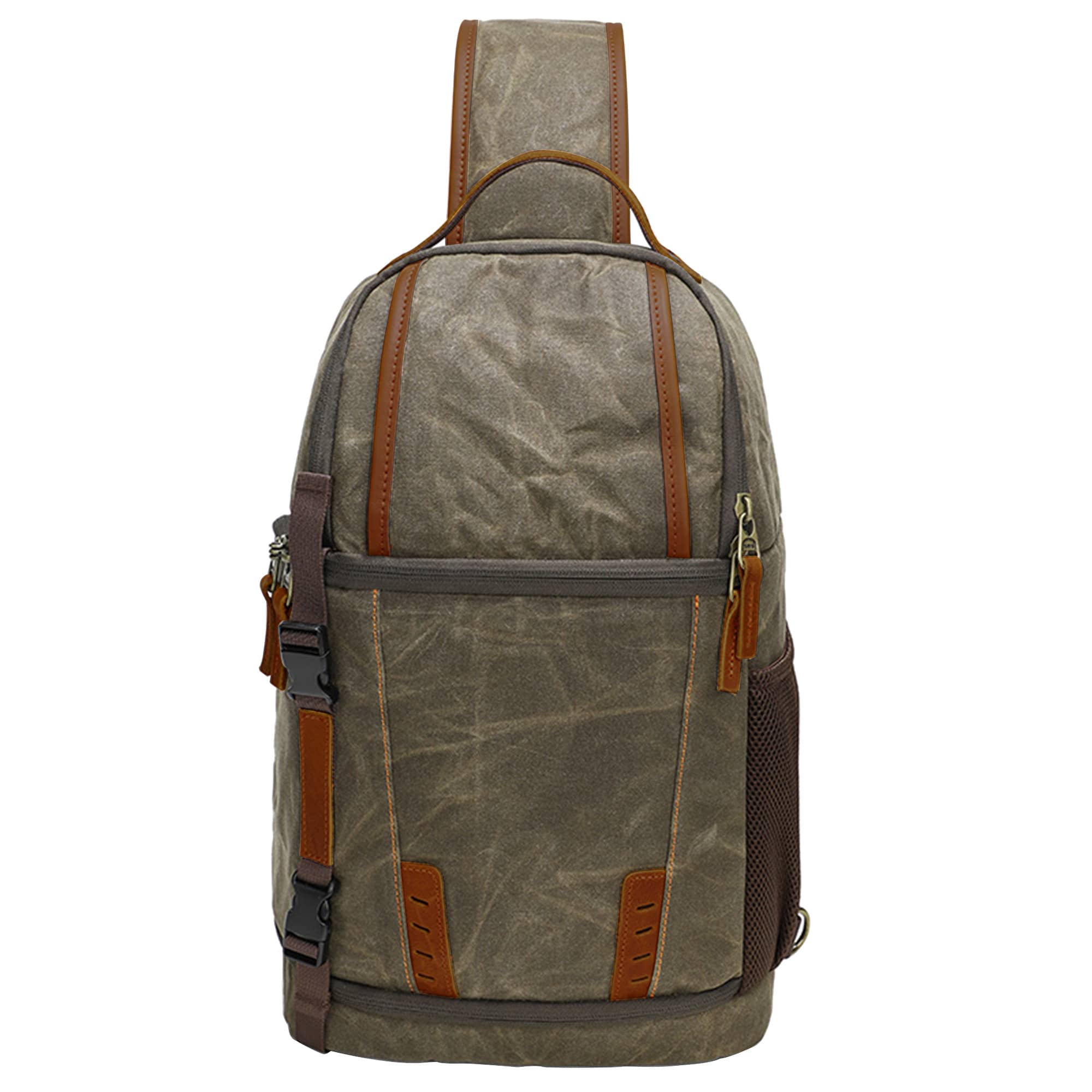 Waxed Canvas Camera Sling Bag