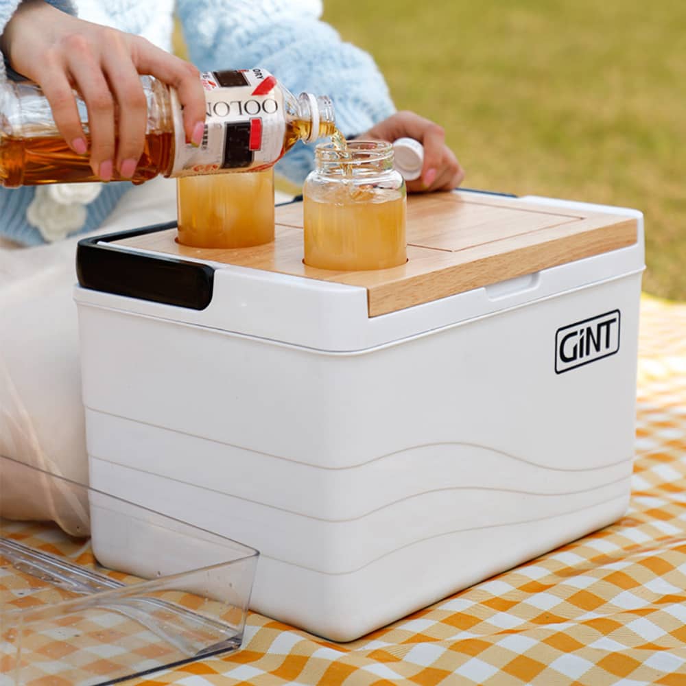 11L Wooden Lid Cooler Box