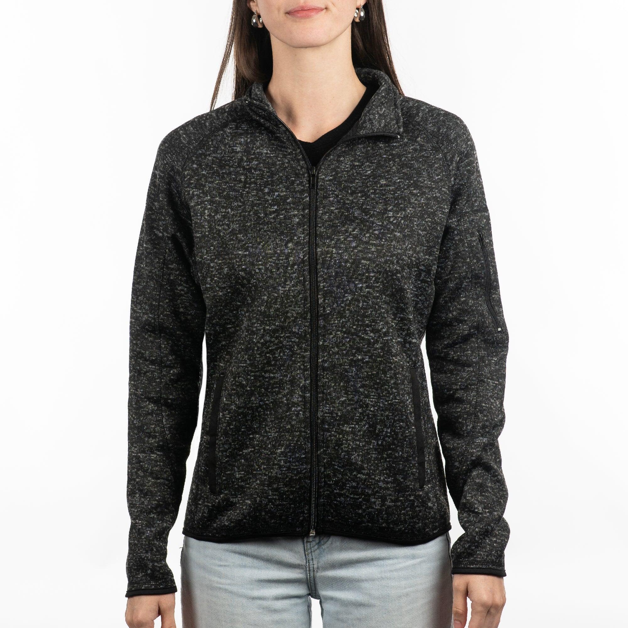 Full Zip Sweater Knit Jacket