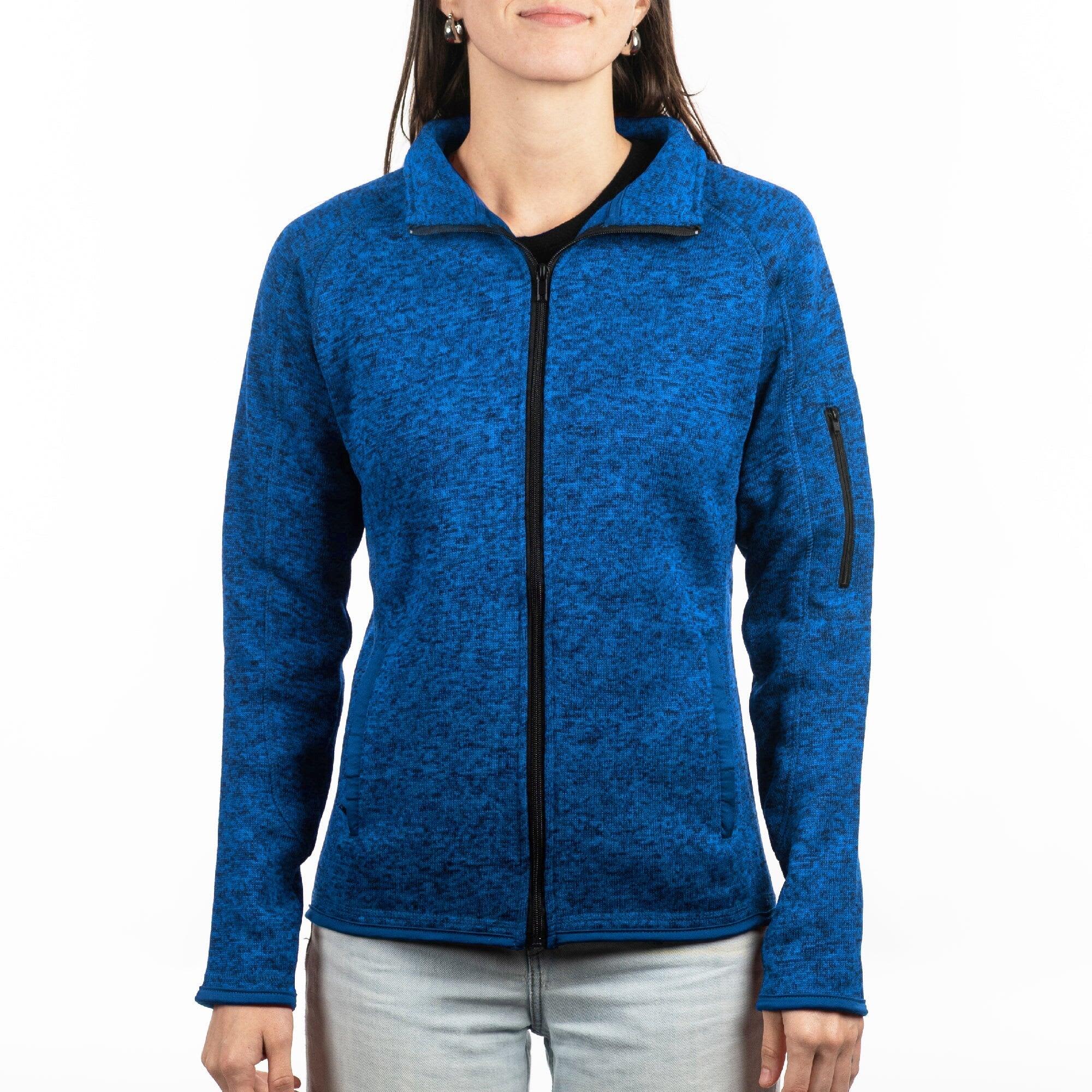 Full Zip Sweater Knit Jacket