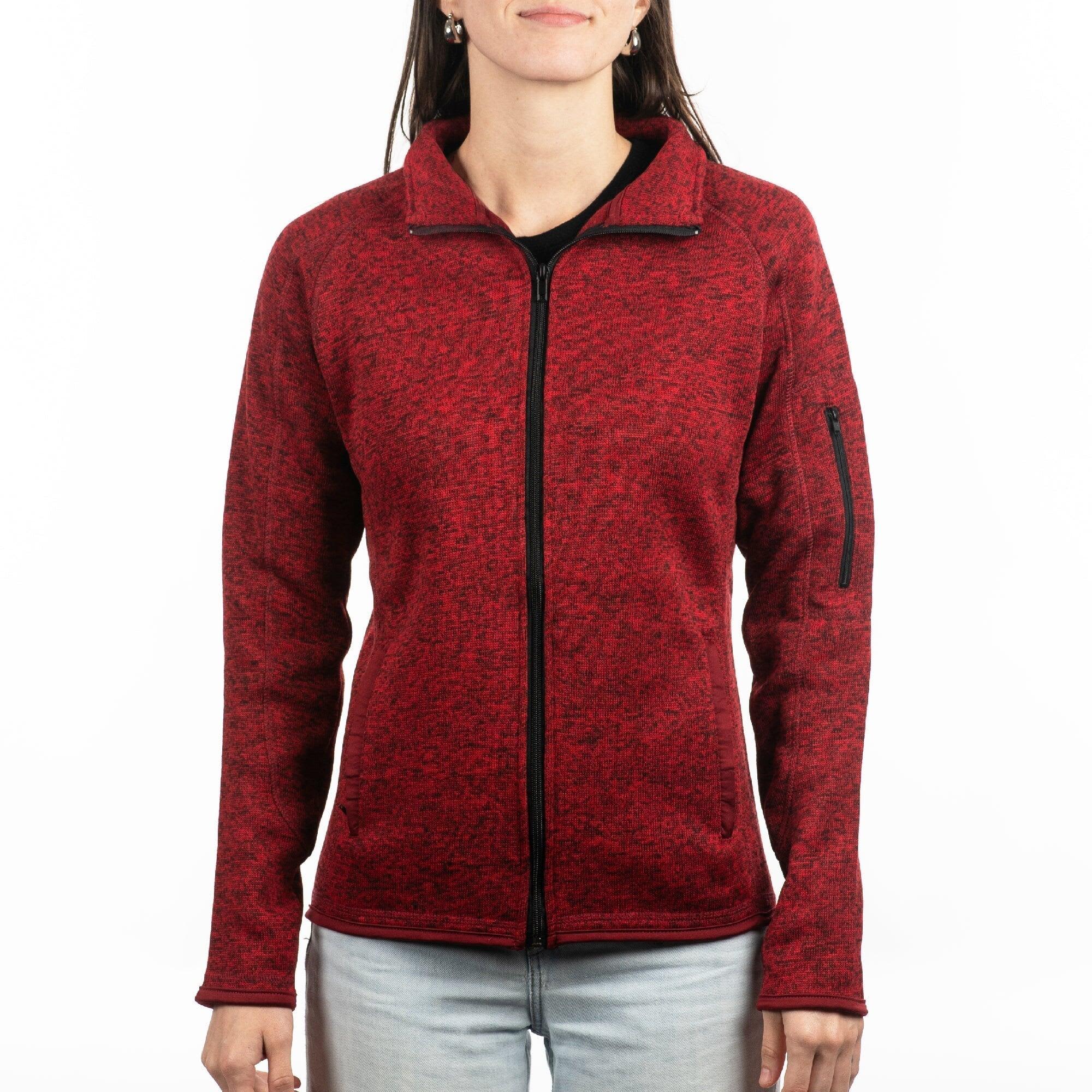 Full Zip Sweater Knit Jacket