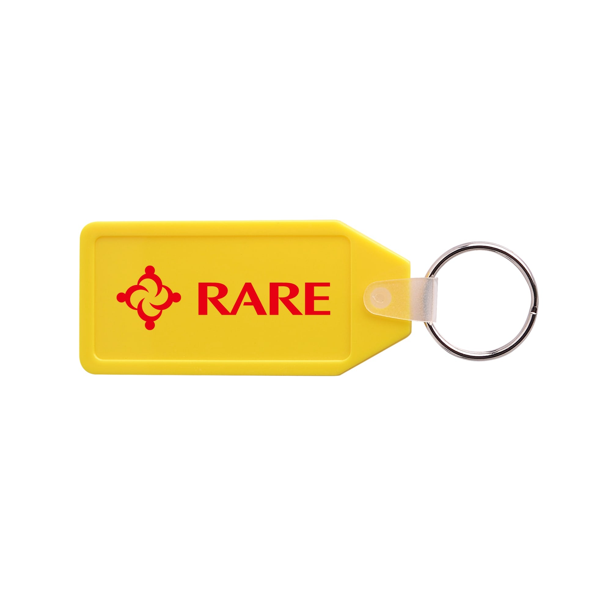 Long Hexagon Hard Plastic Keyring