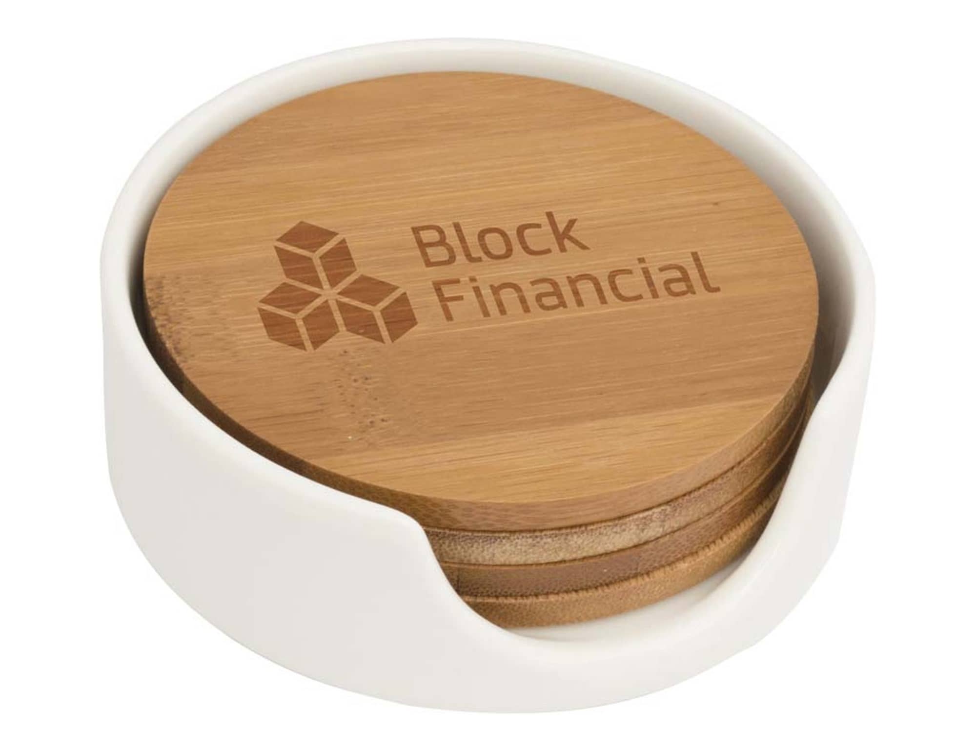 Brunswick Bamboo Coaster Set