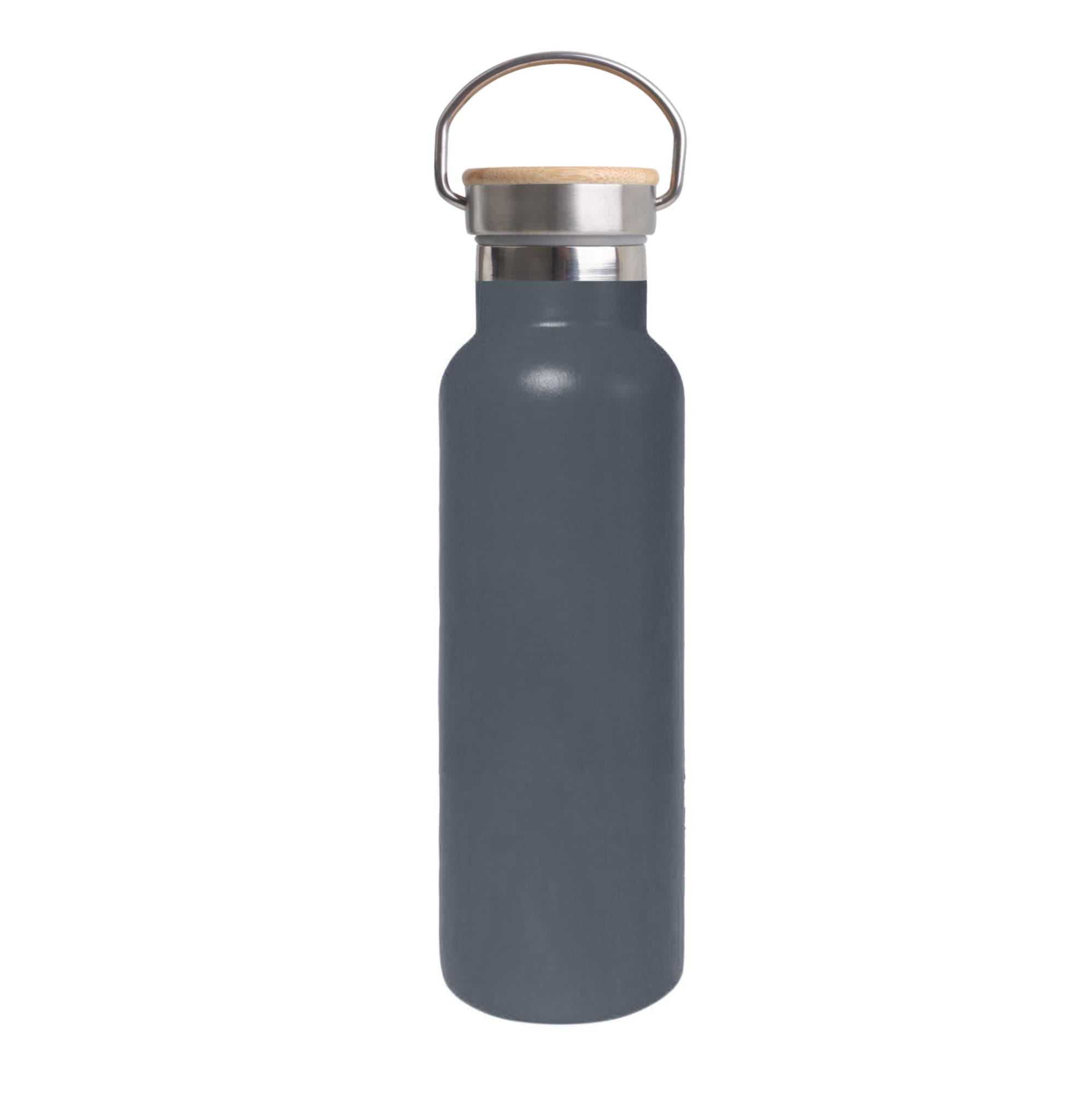 600ml Double Wall Vacuum Bottle with Bamboo Lid