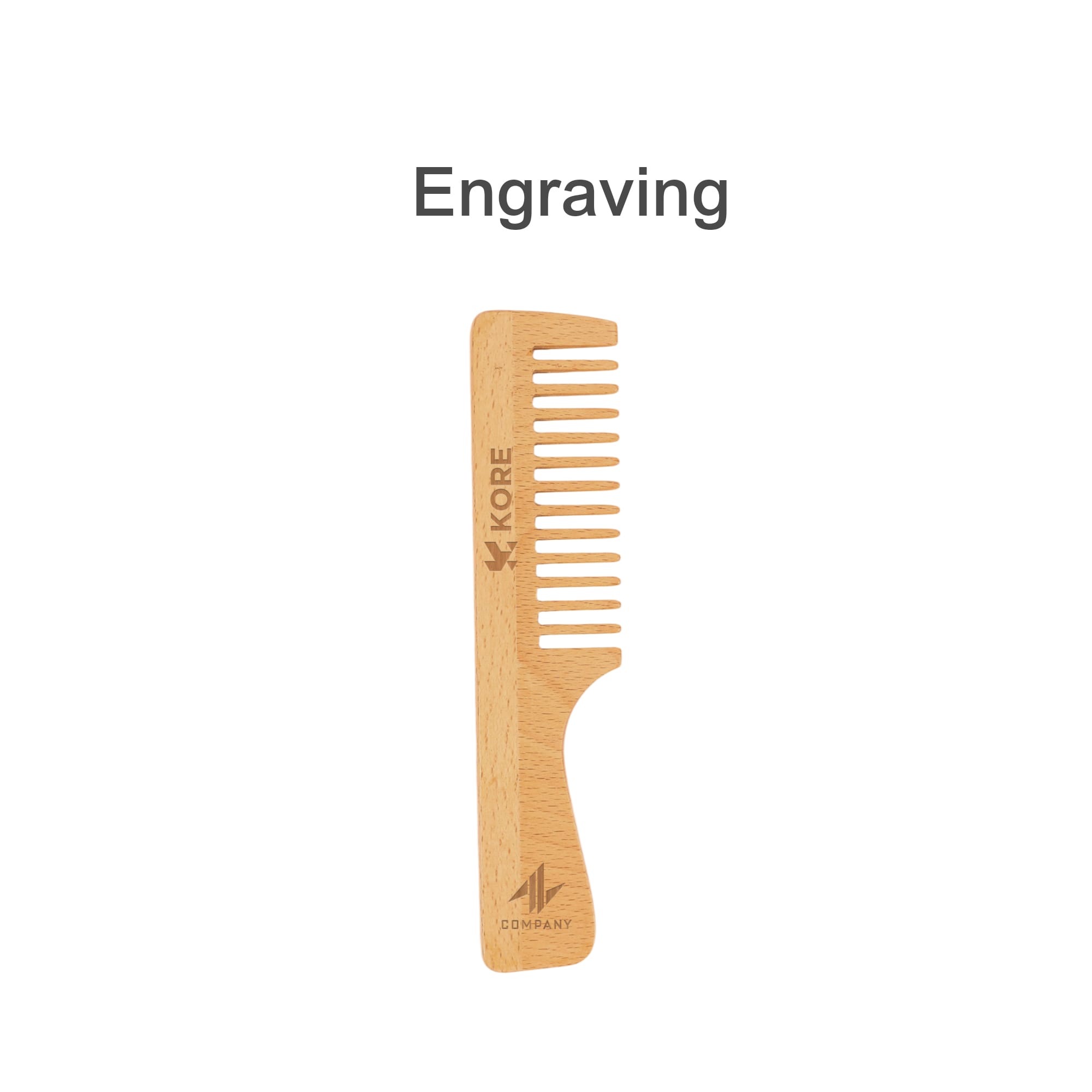 Wide-Tooth Beech Wood Comb