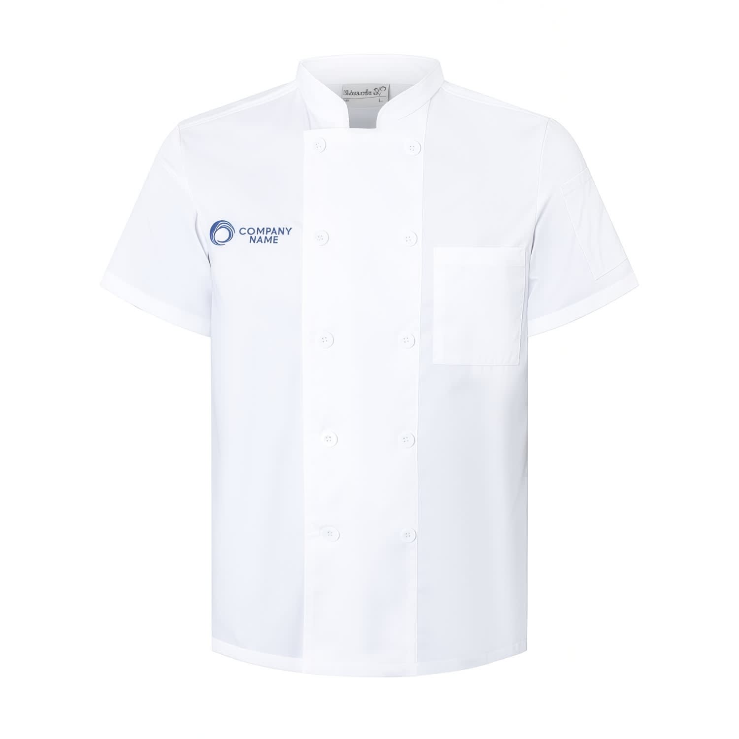 Classic Short Sleeves Double Breasted Chef Jacket