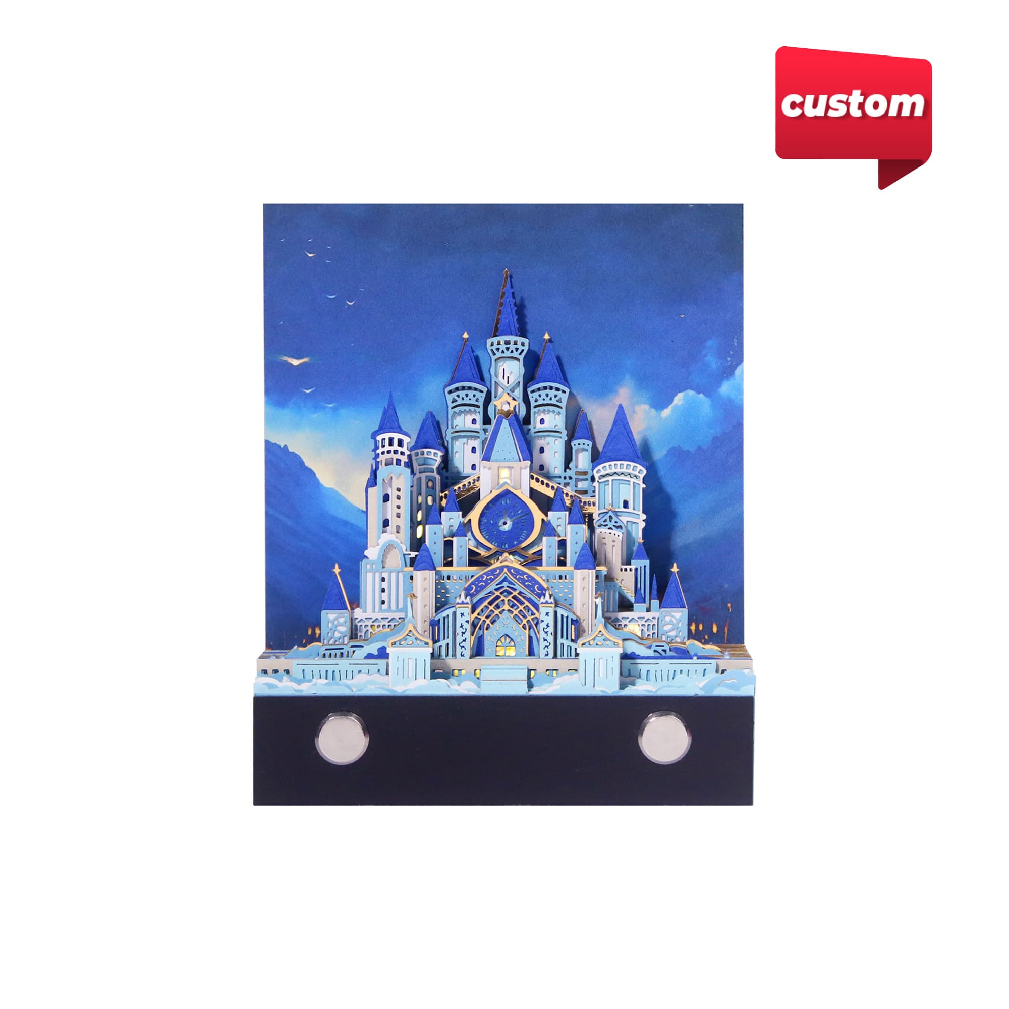 3D Paper-Cut Sculpture Notepad with Hanging Loop