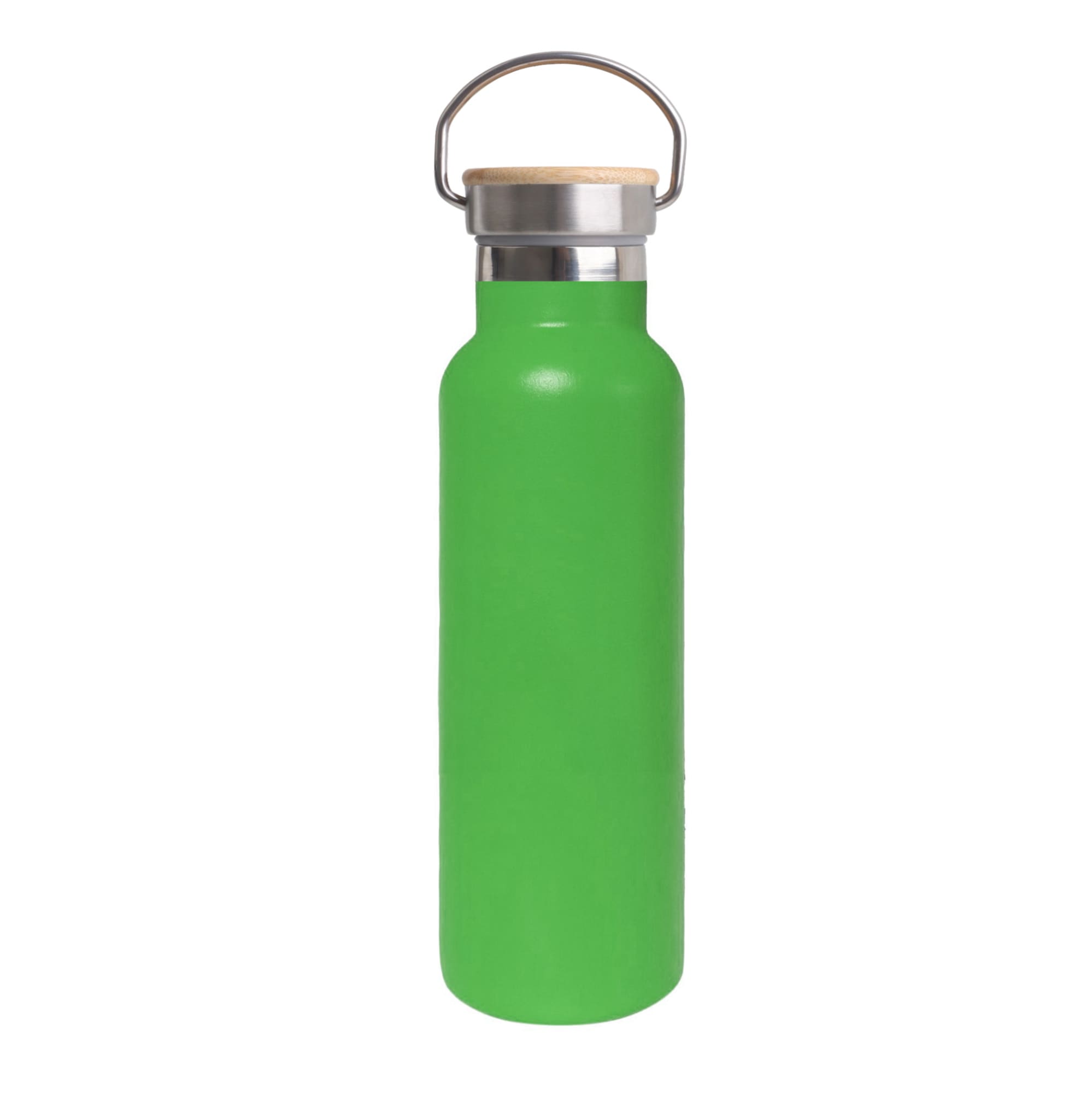 600ml Double Wall Vacuum Bottle with Bamboo Lid