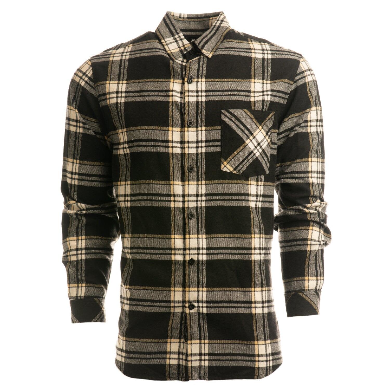 Long Sleeve Yarn-Dyed Flannel Shirt