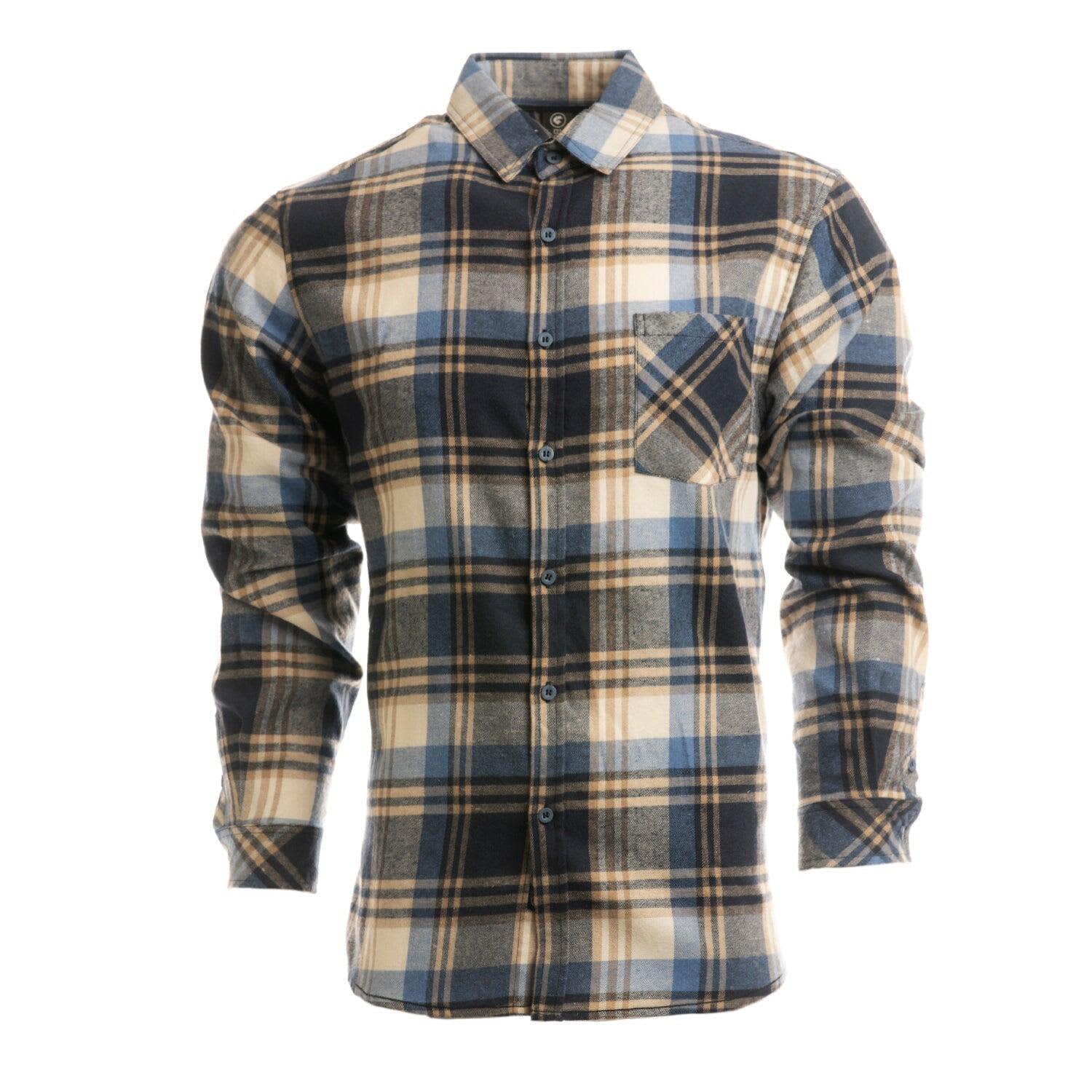 Long Sleeve Yarn-Dyed Flannel Shirt