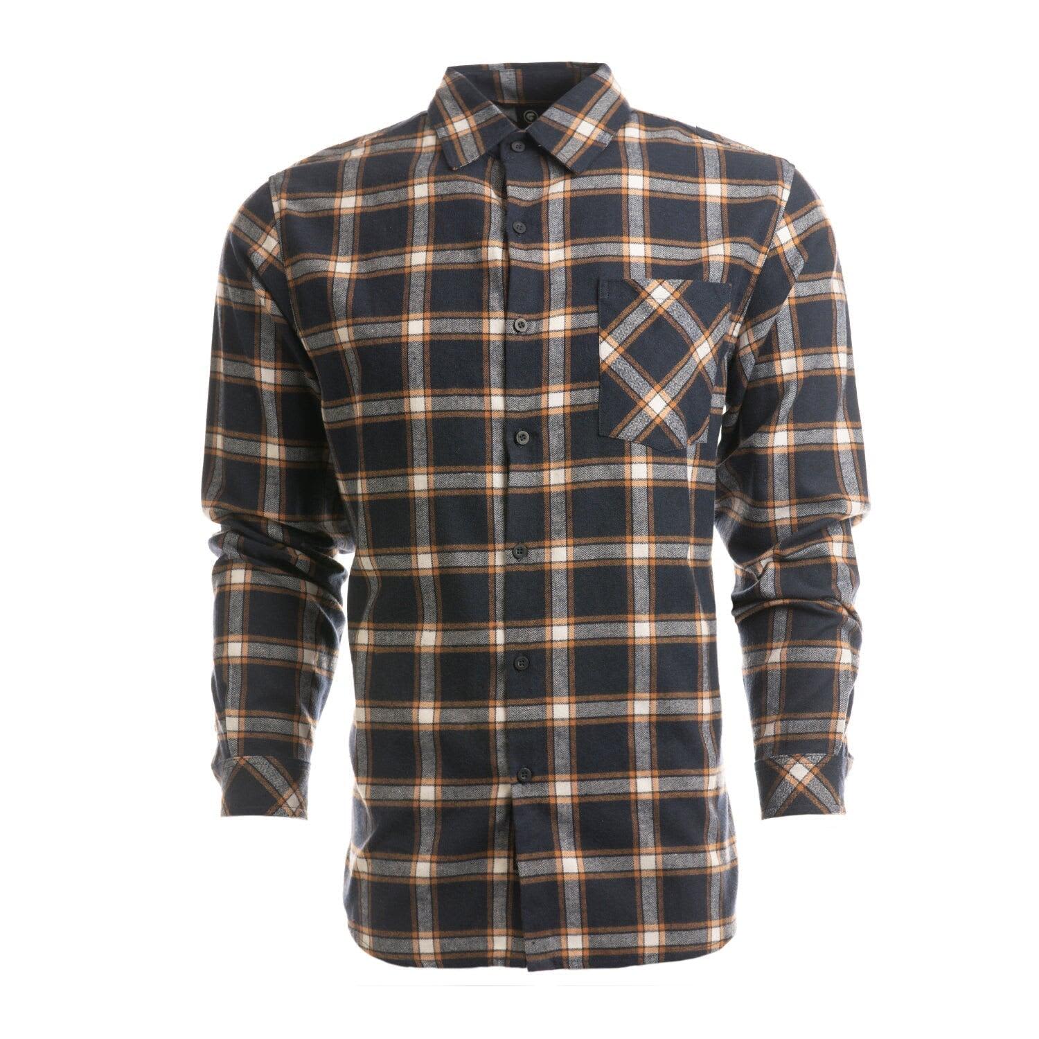 Long Sleeve Yarn-Dyed Flannel Shirt