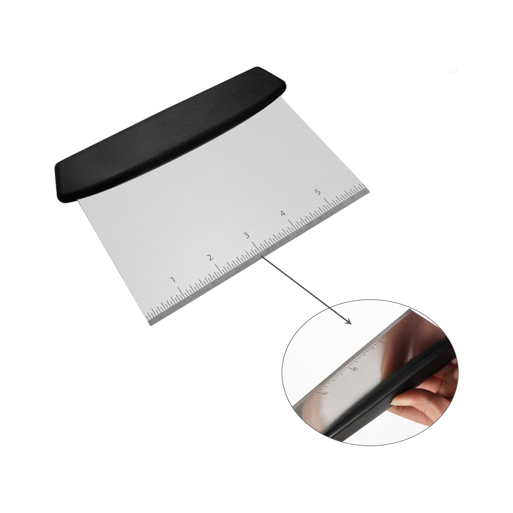 Bench Scraper With Plastic Handle