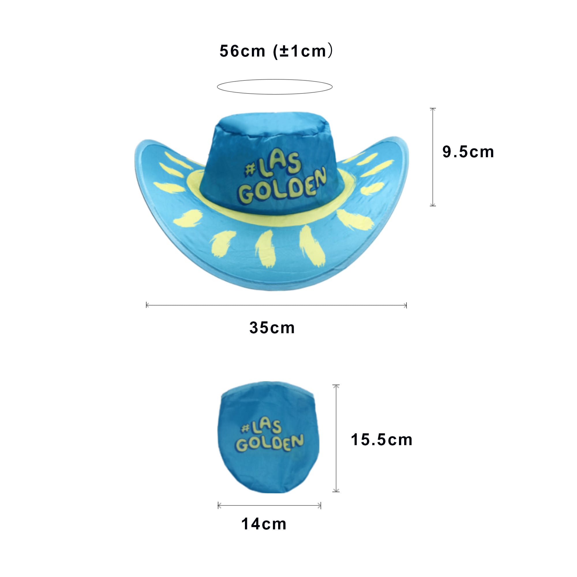Foldable Cowboy Hat with Pouch