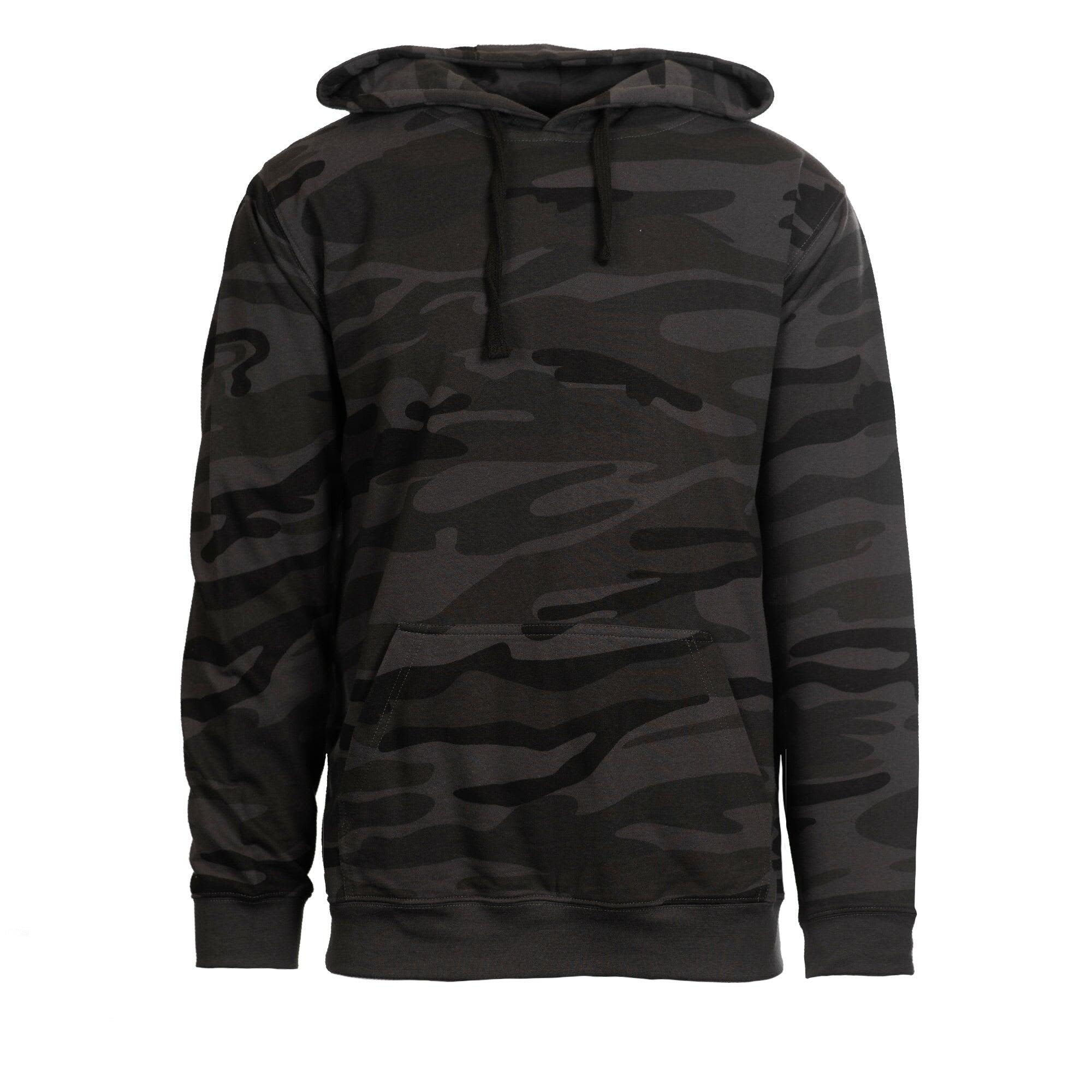 Enzyme-Washed French Terry Pullover Hoodie