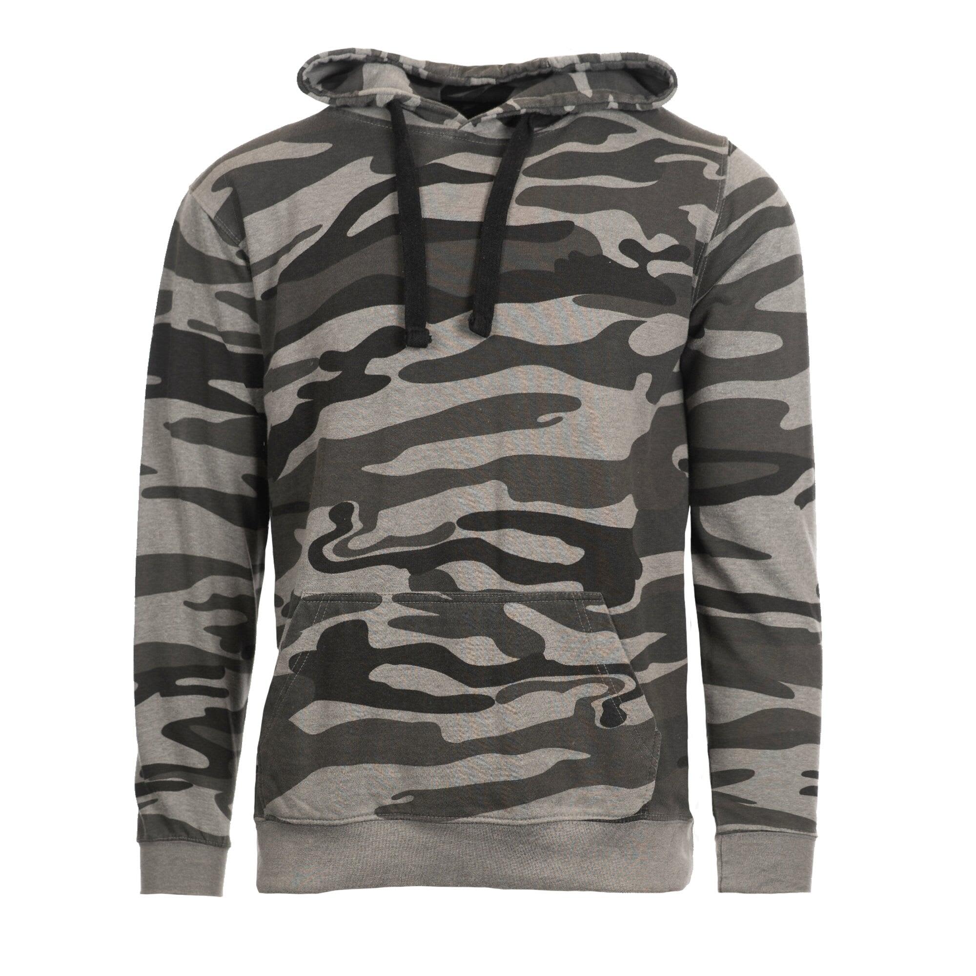 Enzyme-Washed French Terry Pullover Hoodie