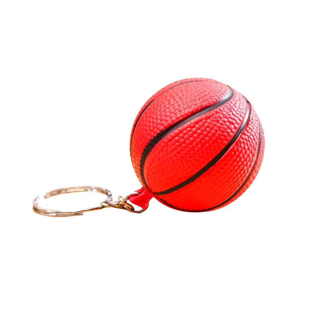 Keyring with Basketball Stress Item