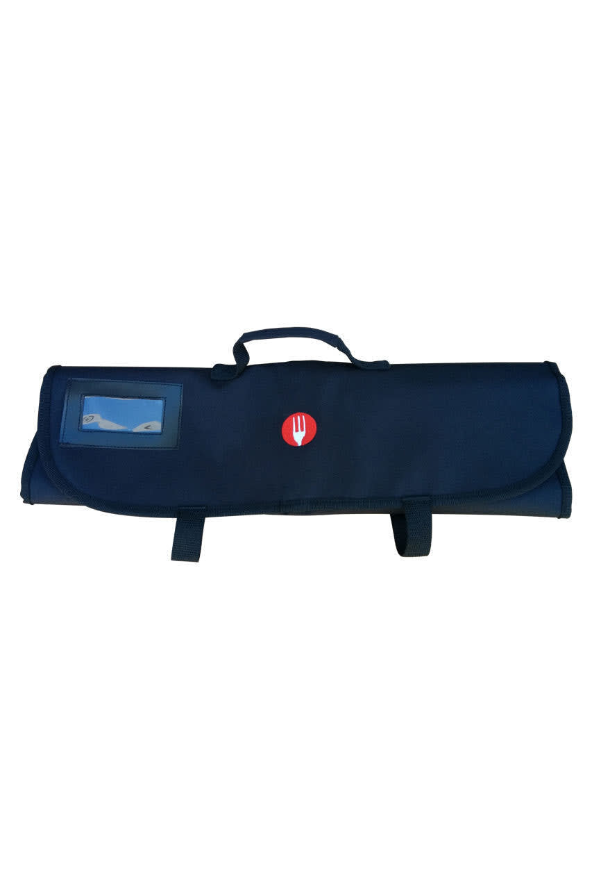 7 Pocket Black Knife Wrap Bag