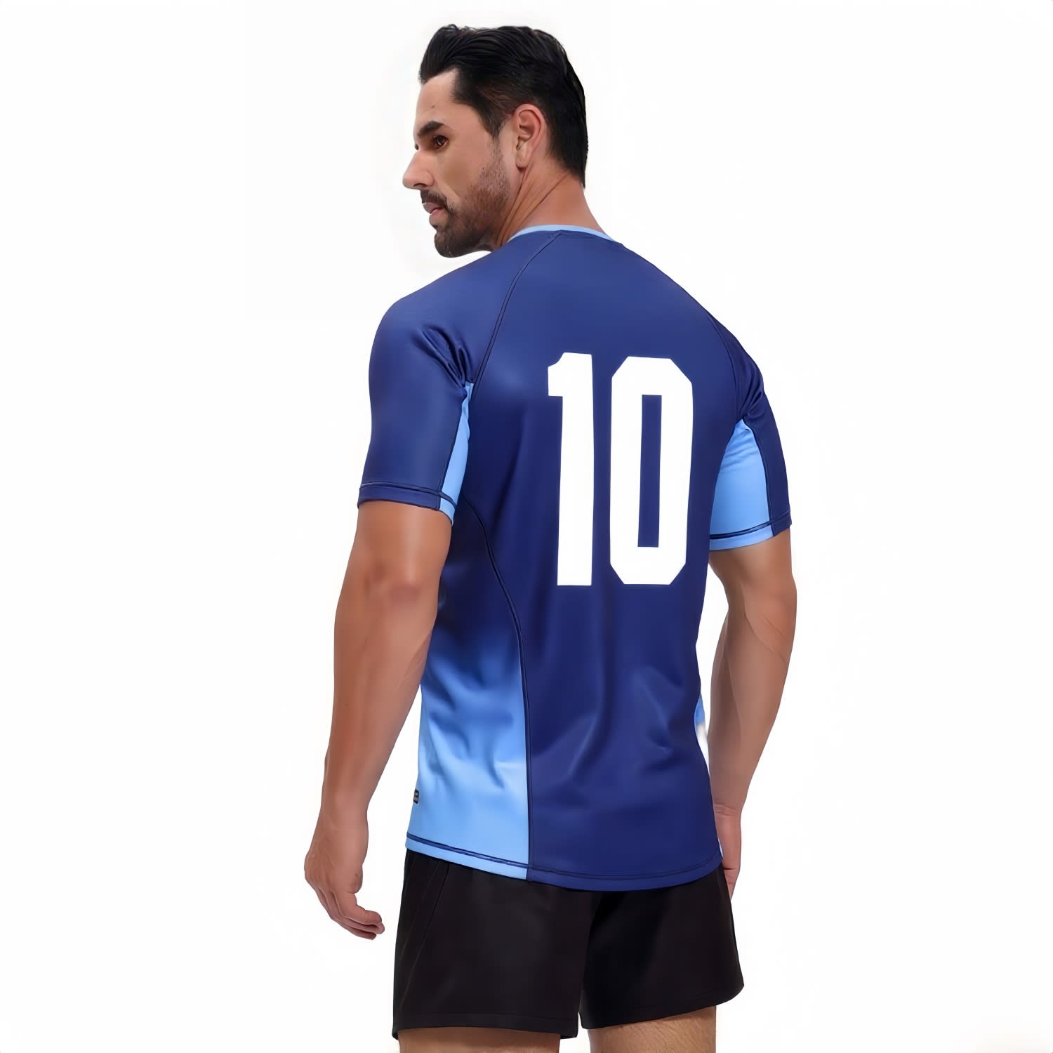 100% Polyester Micro Mesh Sublimated Crew Neck Raglan Tee Shirt