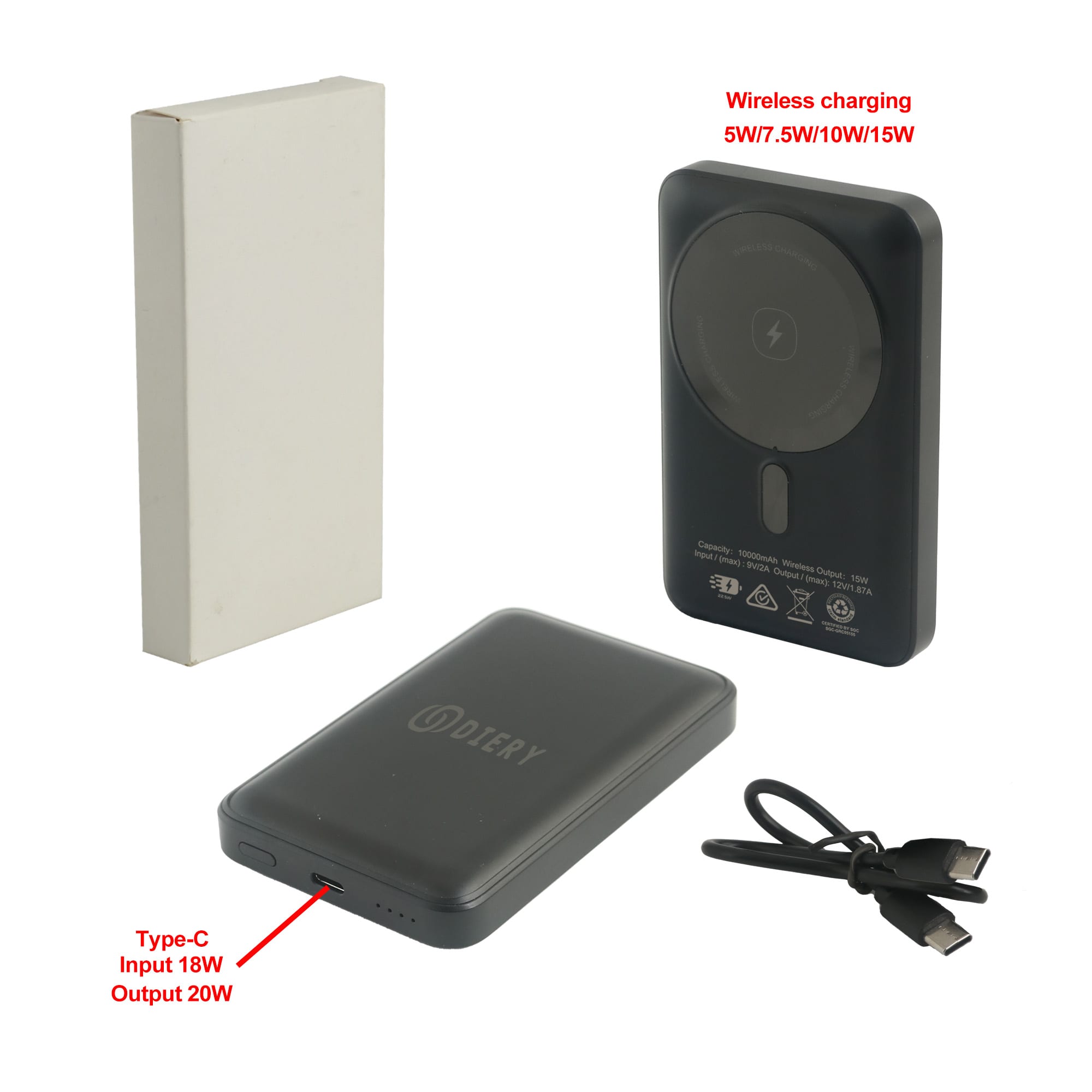 10000mAh Magnetic Power Bank