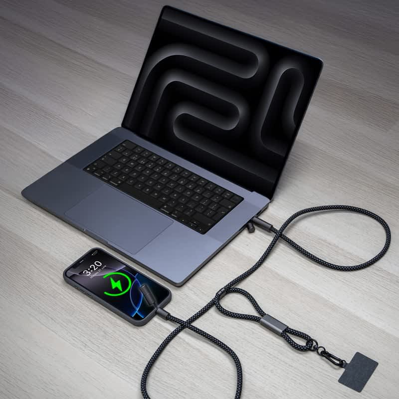 Lany Charge Eco Phone Strap (60 Watt Charge & Data Cable)