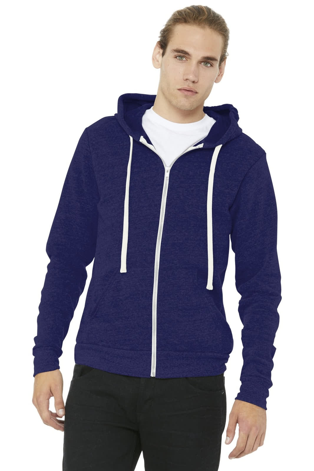 BELLA+CANVAS  Unisex Triblend Sponge Fleece Full-Zip Hoodie
