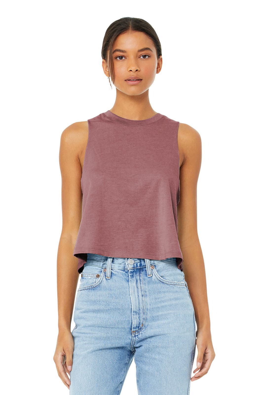 BELLA+CANVAS  Women's Racerback Cropped Tank