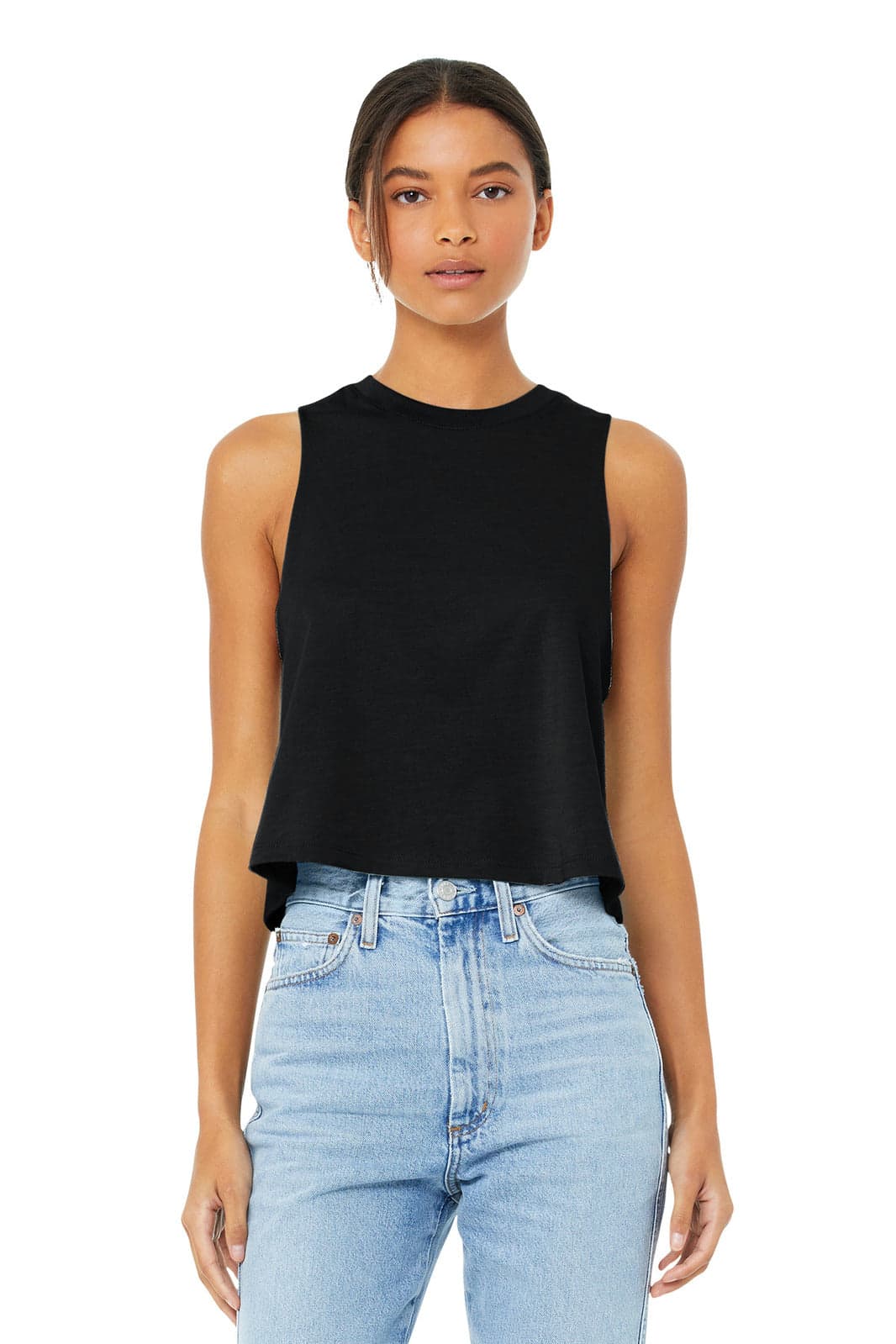 BELLA+CANVAS  Women's Racerback Cropped Tank