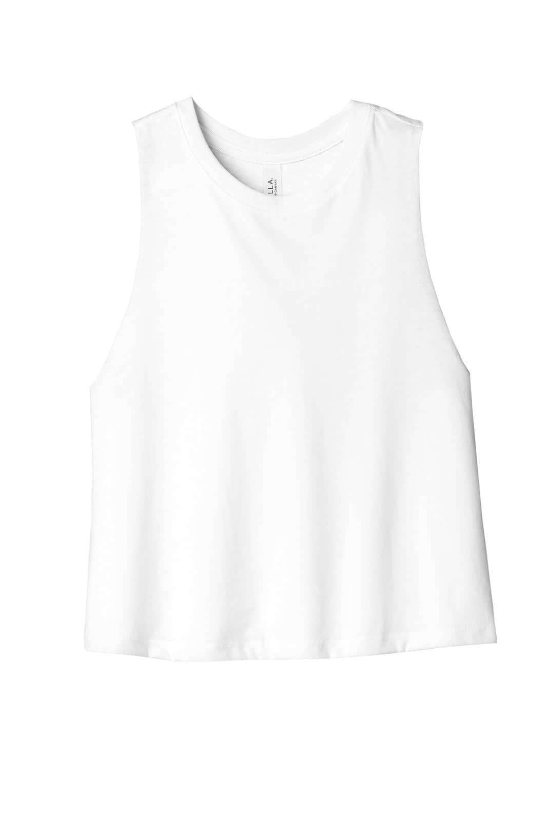 BELLA+CANVAS  Women's Racerback Cropped Tank