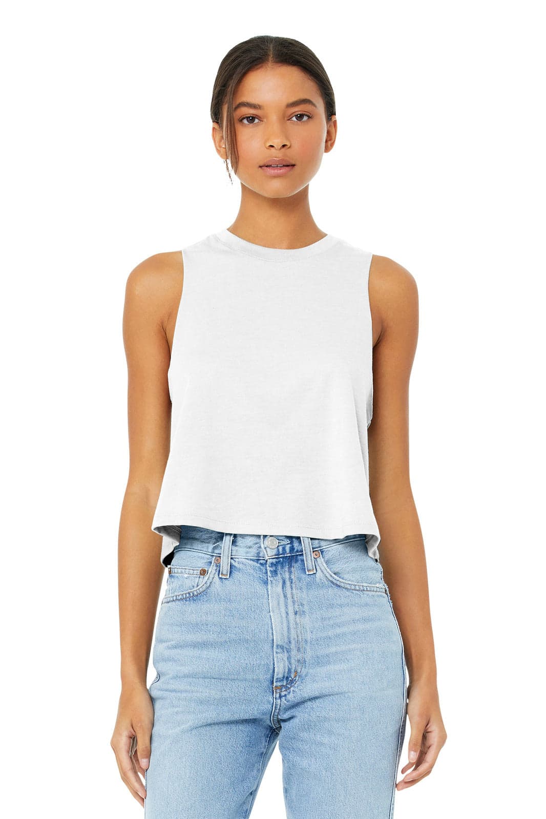 BELLA+CANVAS  Women's Racerback Cropped Tank