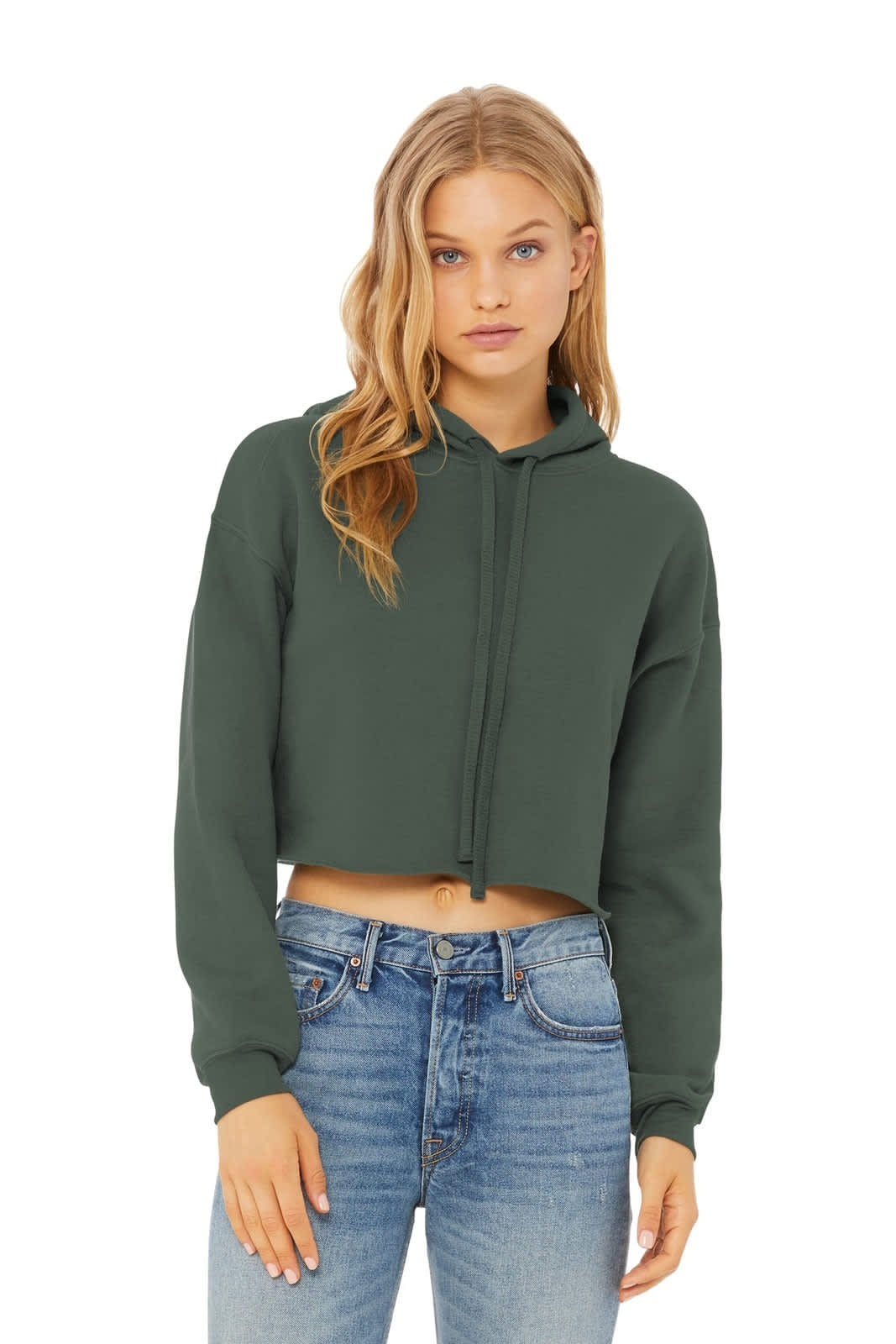 BELLA+CANVAS  Women's Sponge Fleece Cropped Fleece Hoodie