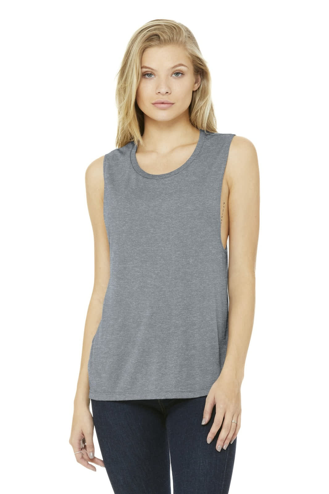 BELLA+CANVAS  Women's Flowy Scoop Muscle Tank