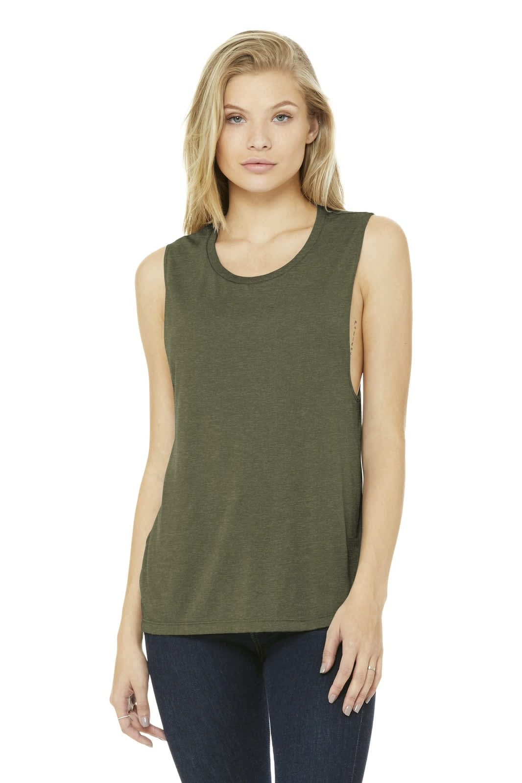 BELLA+CANVAS  Women's Flowy Scoop Muscle Tank