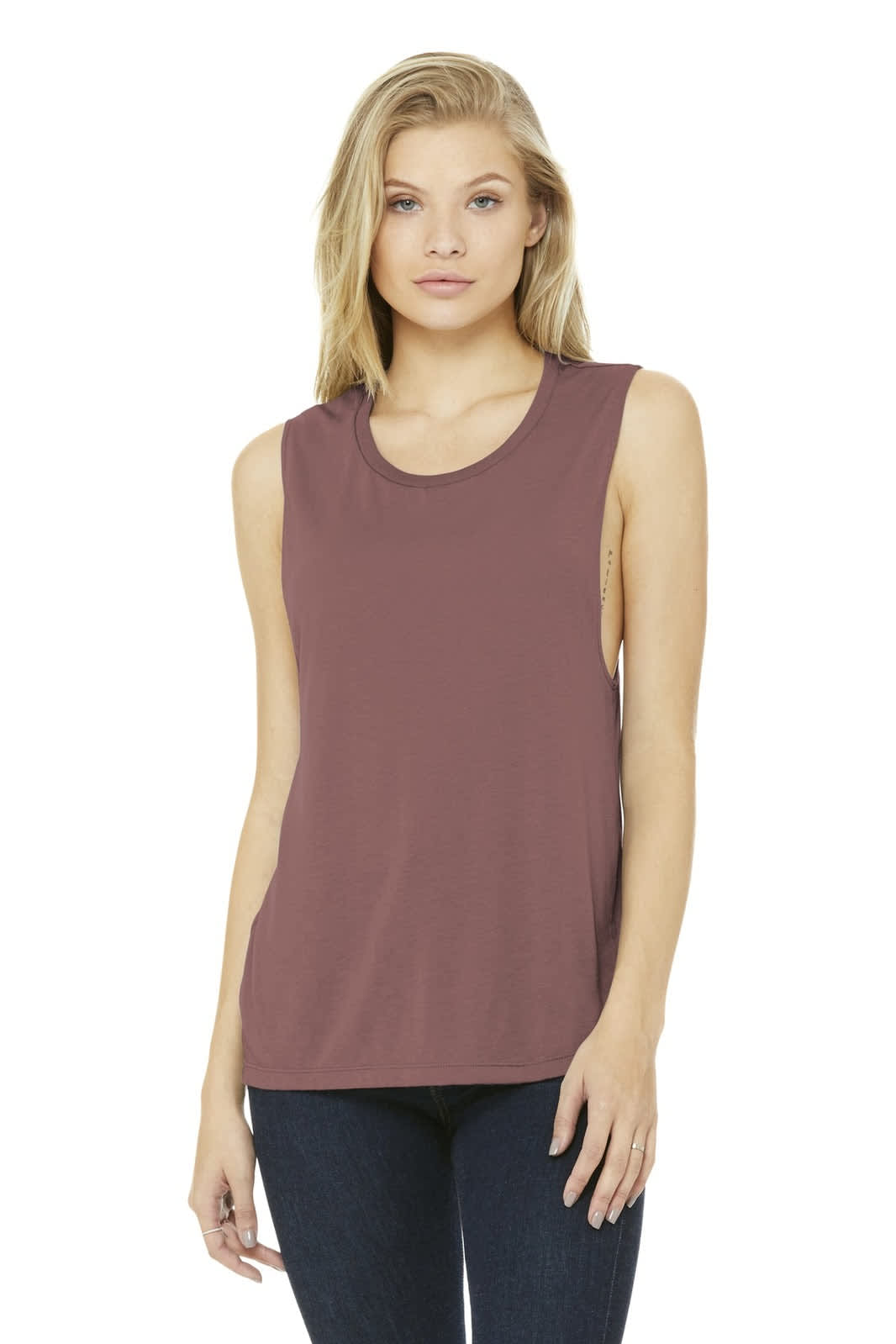 BELLA+CANVAS  Women's Flowy Scoop Muscle Tank