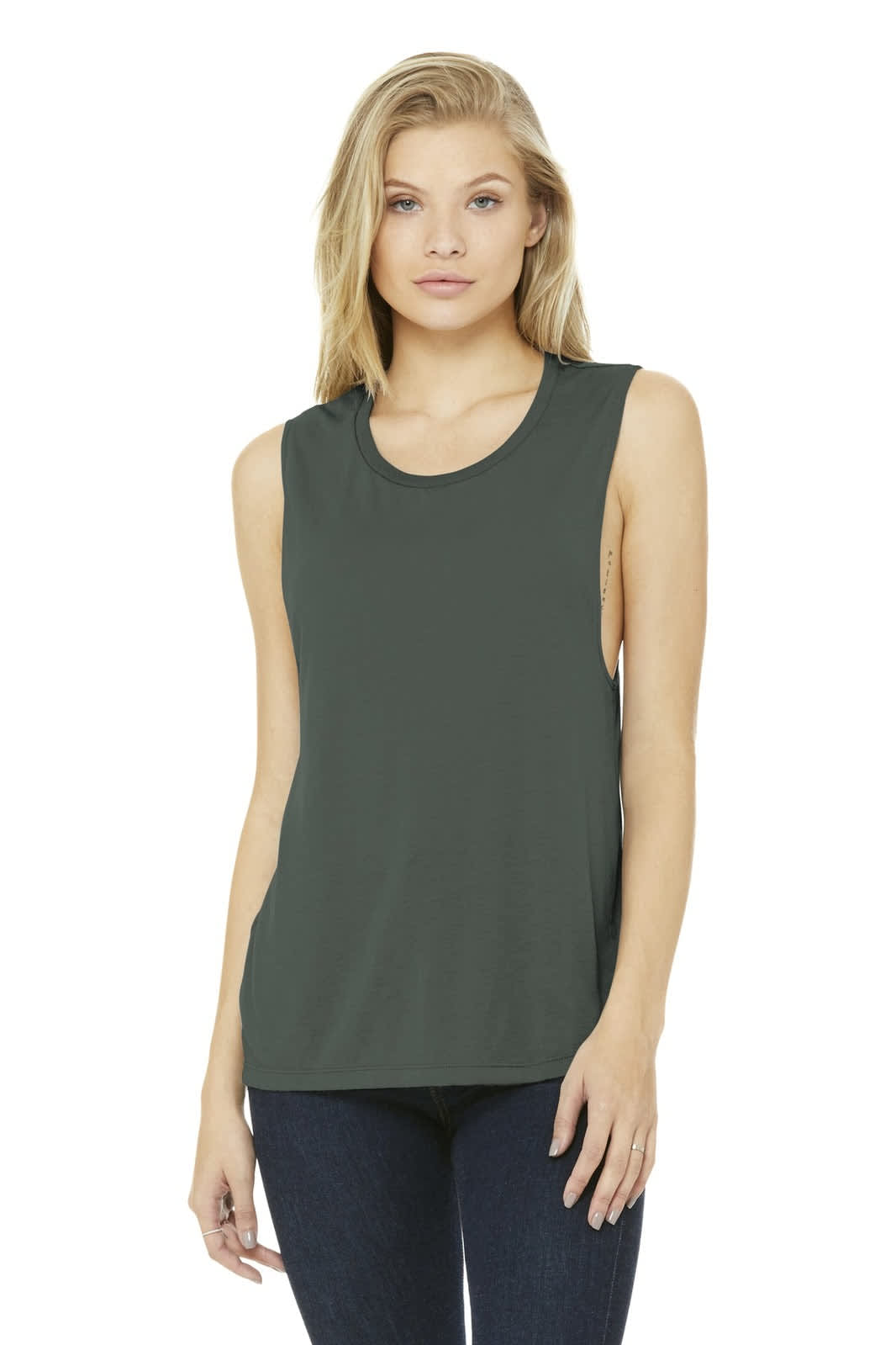 BELLA+CANVAS  Women's Flowy Scoop Muscle Tank
