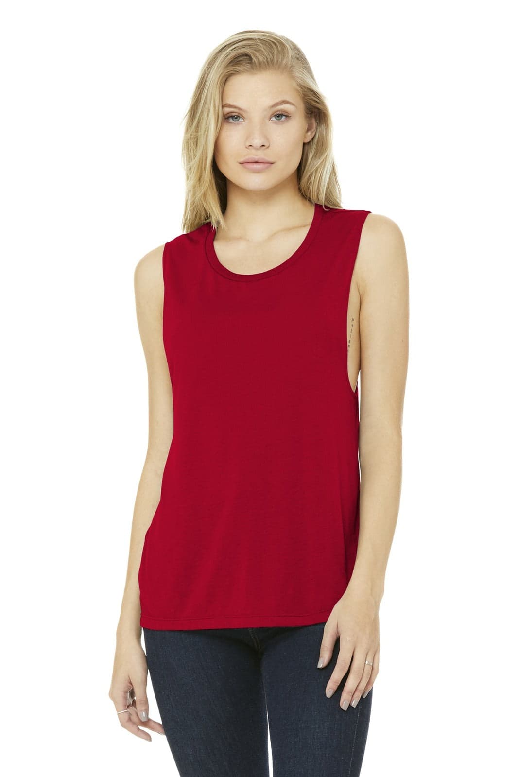 BELLA+CANVAS  Women's Flowy Scoop Muscle Tank