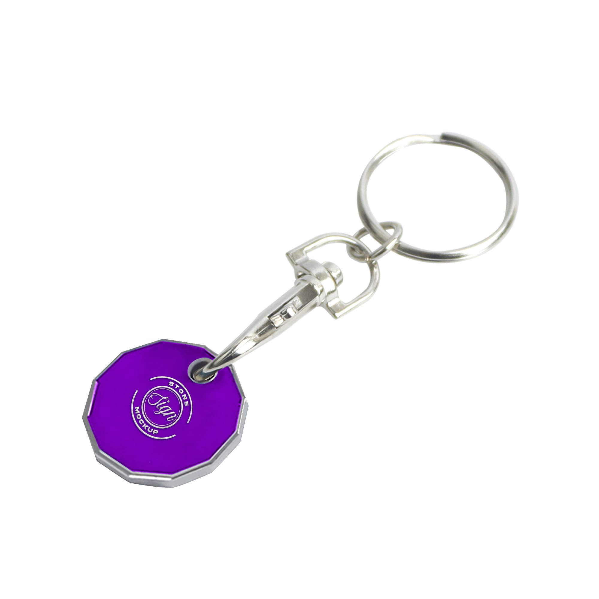 Enamel Trolley Coin Keyring