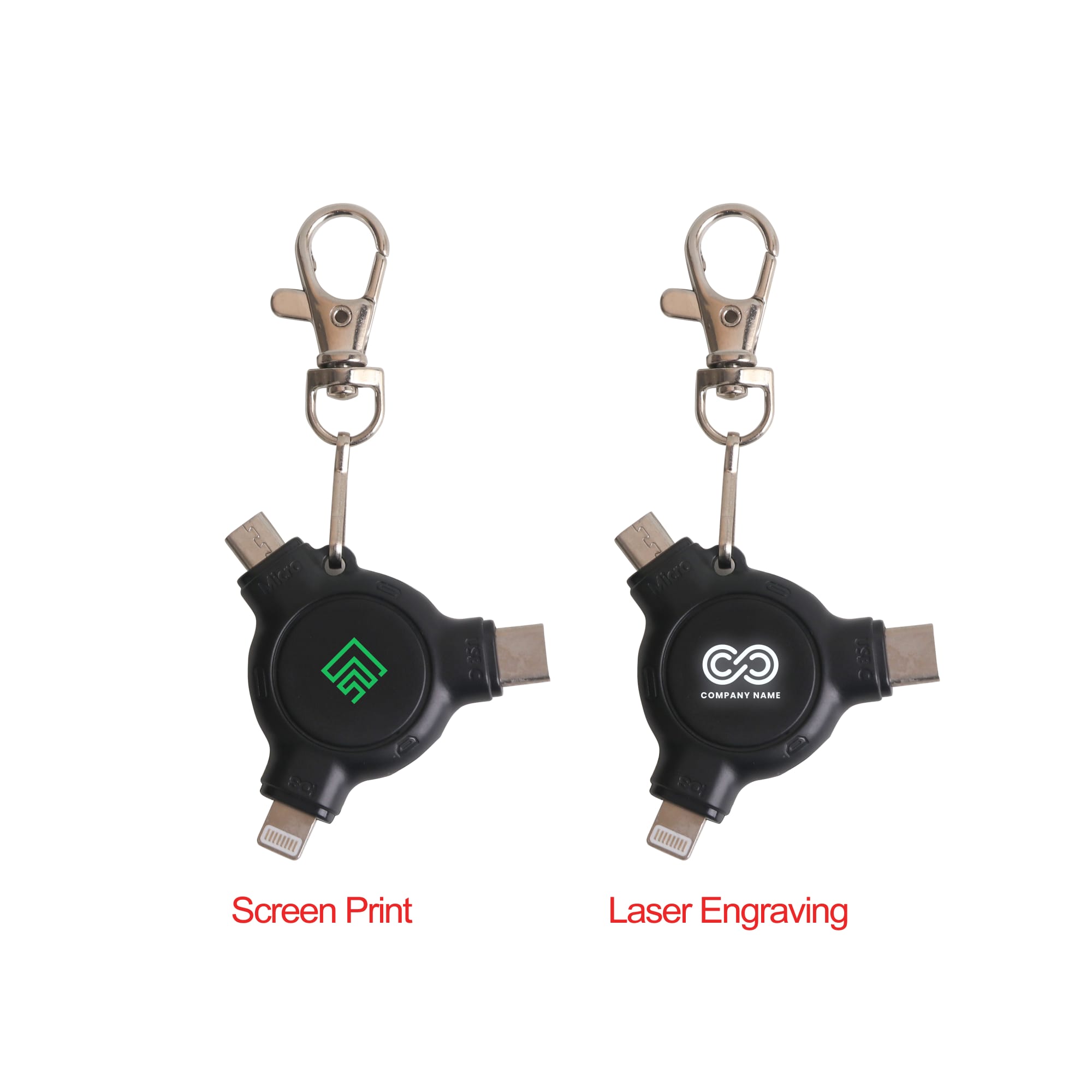 3-In-1 ABS Data Blocker with Keyring