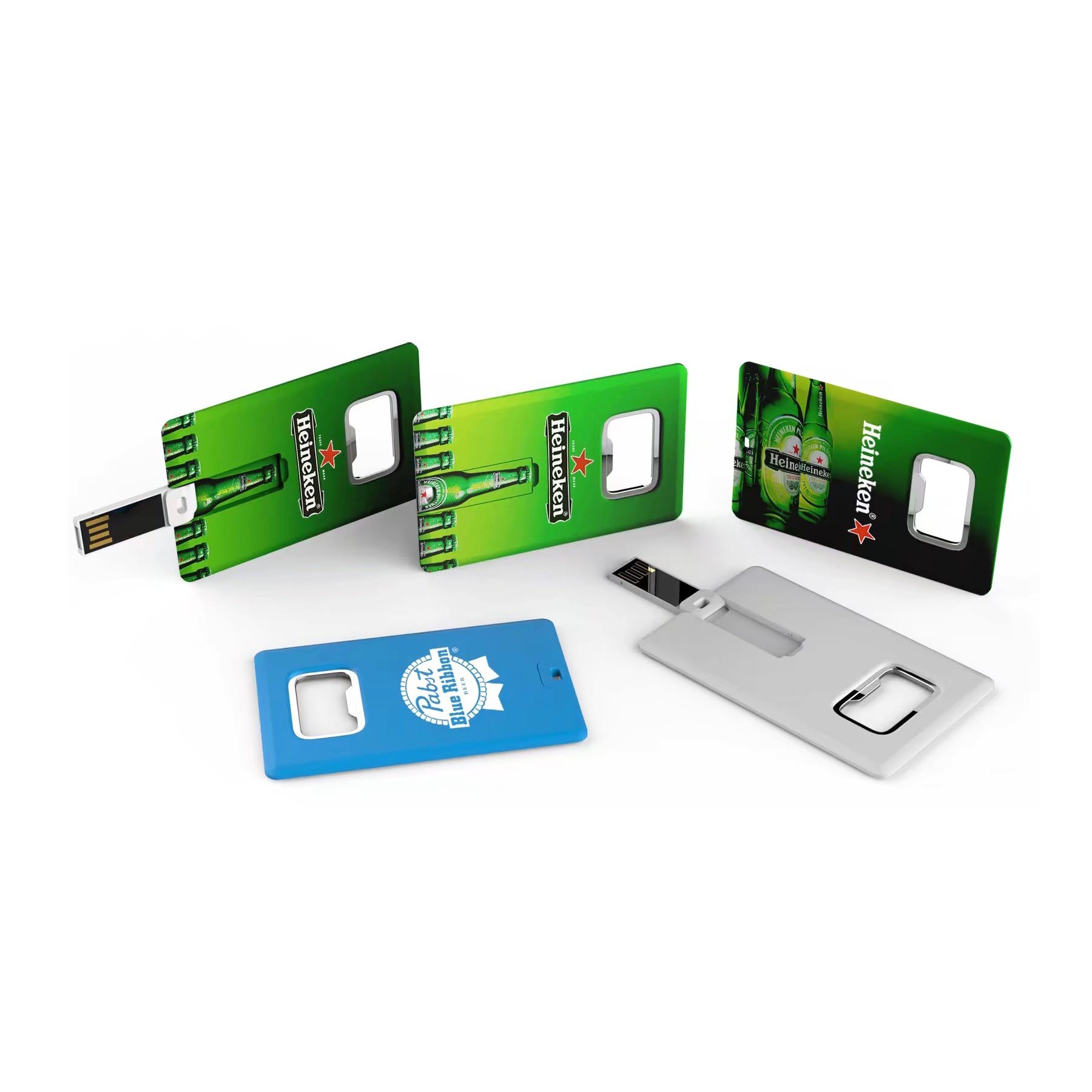 Card Shape Bottle Opener Flash Drive