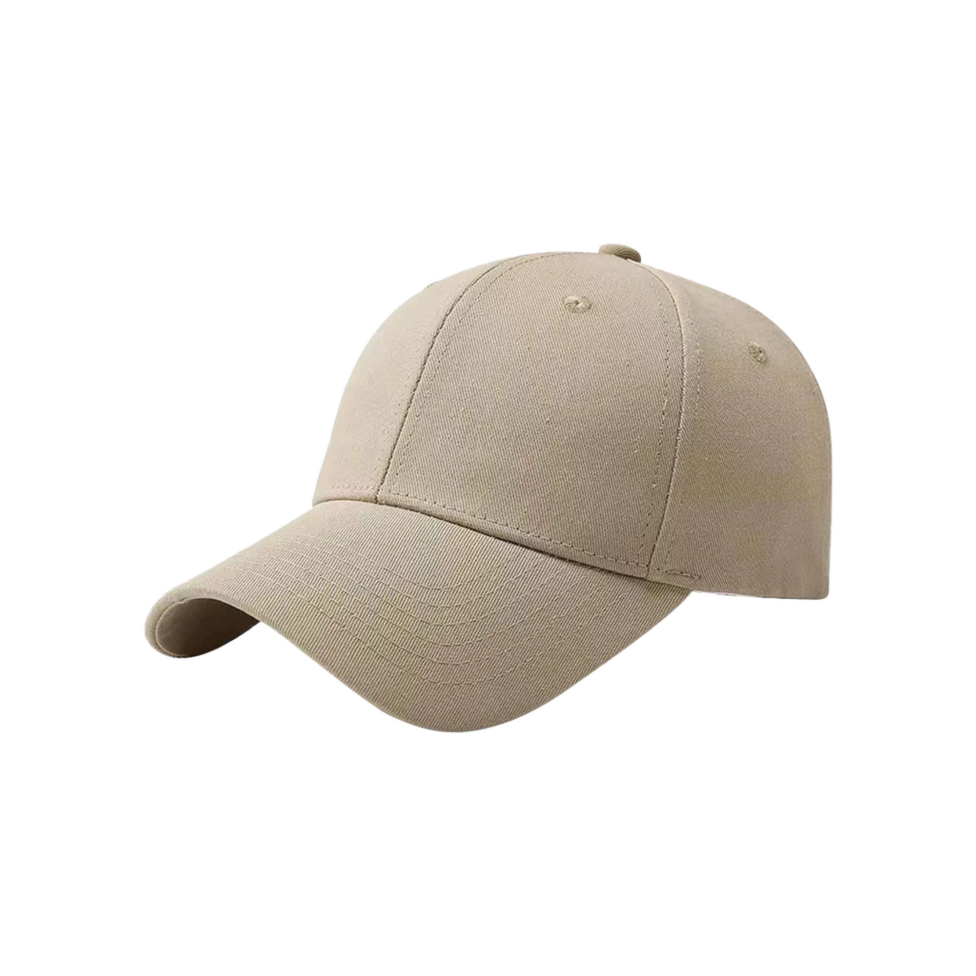 6 Panel Cotton Hard Top Pure Baseball Cap