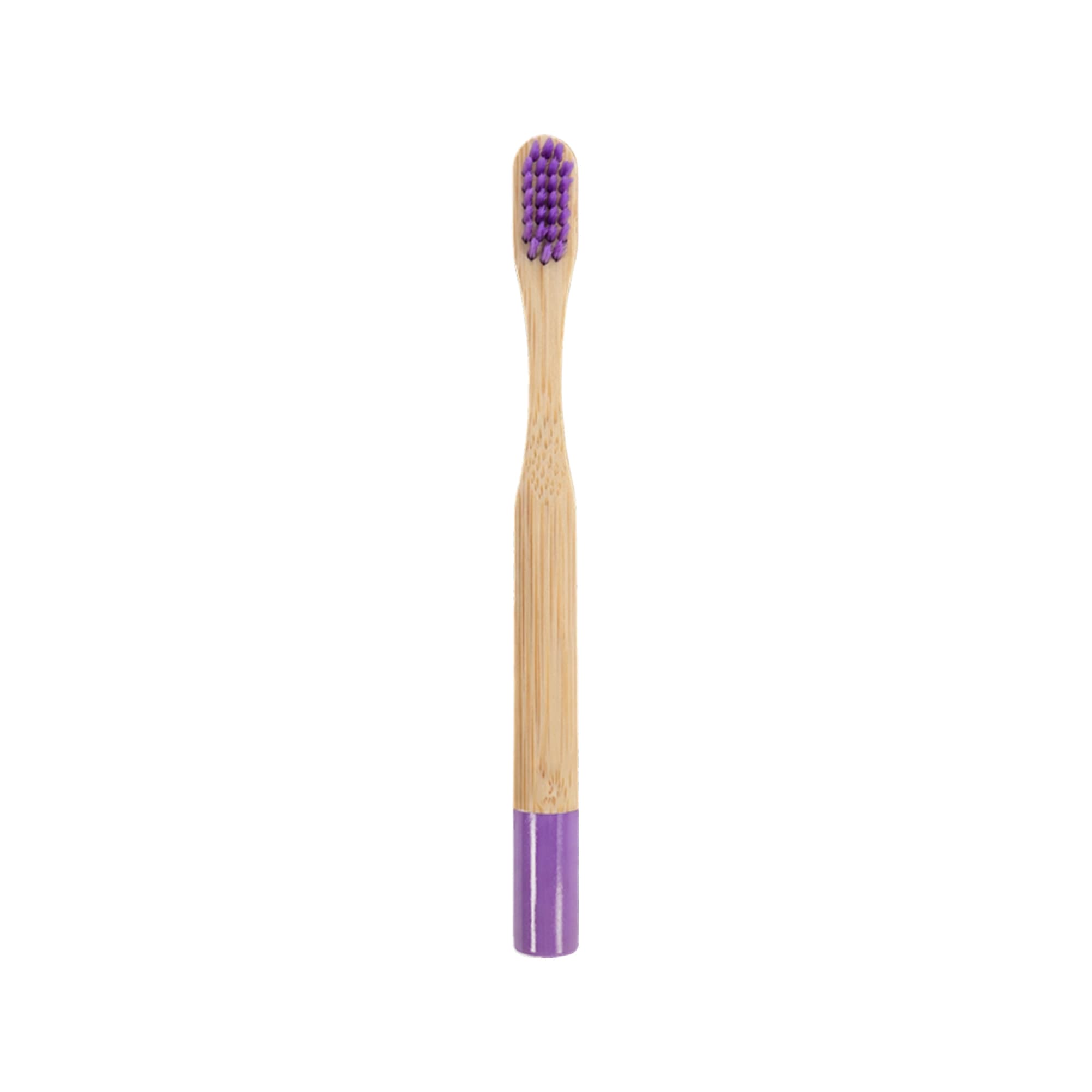 Small Round Handle Colorful Bamboo Toothbrush